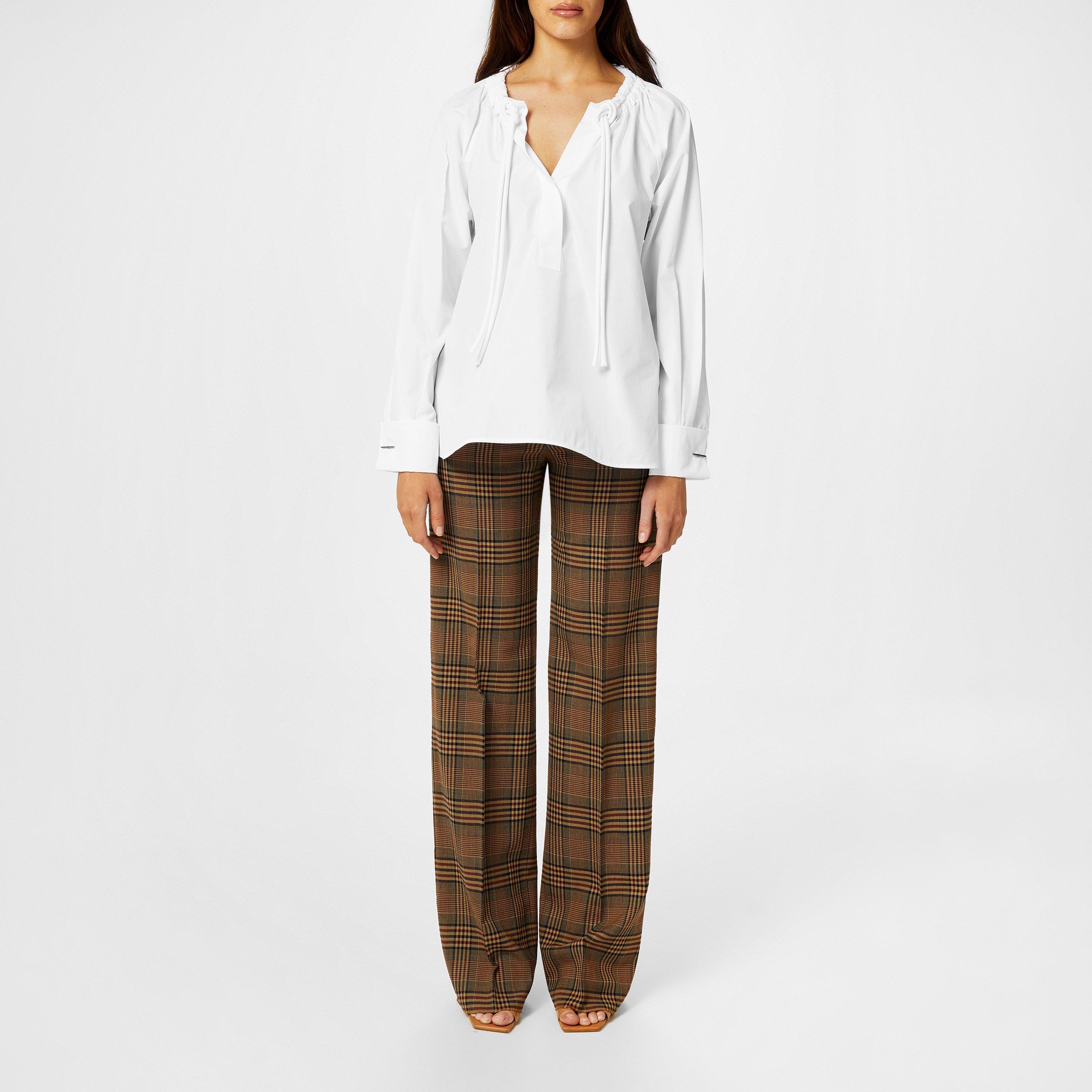 Opt White - Max Mara - Ario Cotton Poplin Blouse - 4