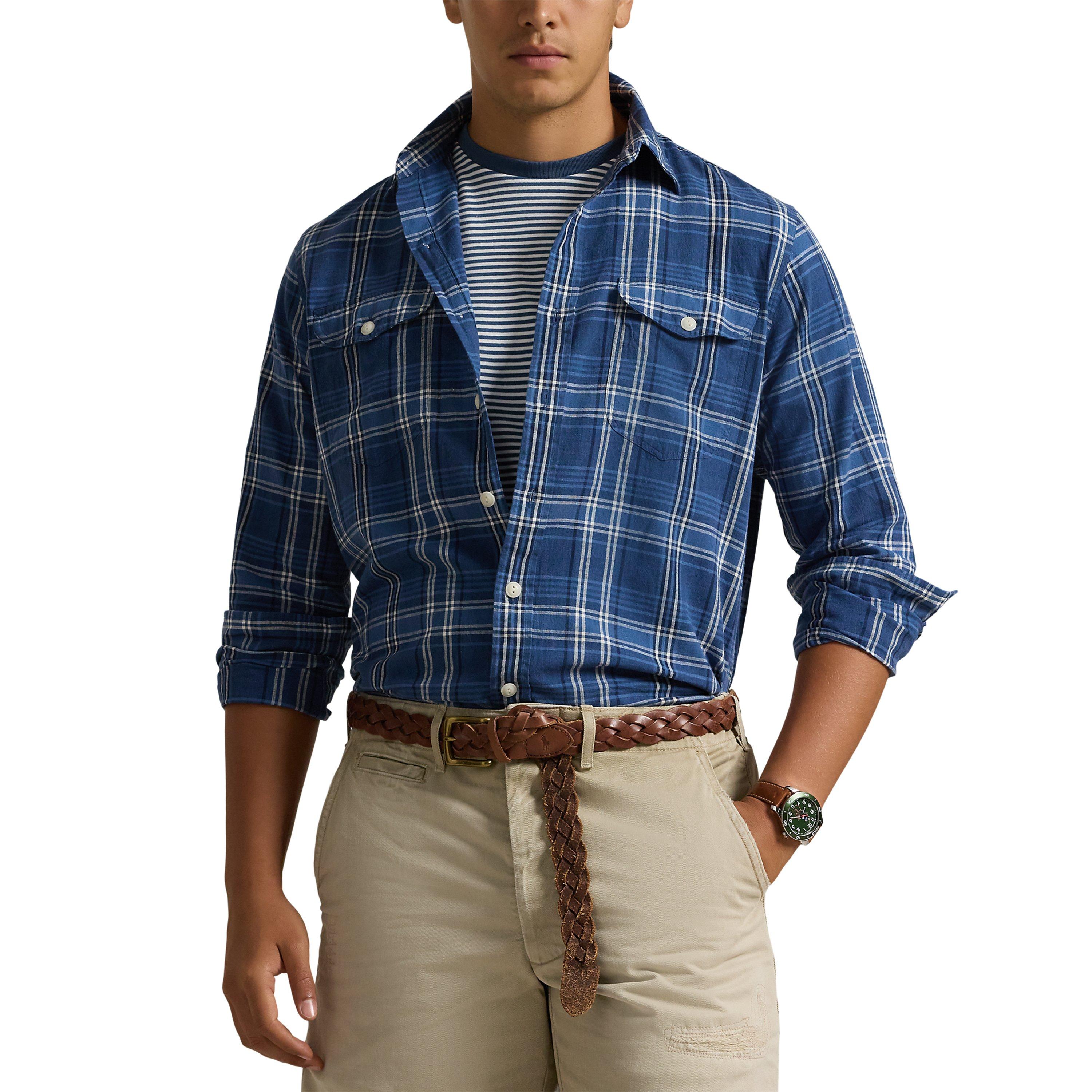 Indigo Multi - Polo Ralph Lauren - Check Pocket Shirt - 2