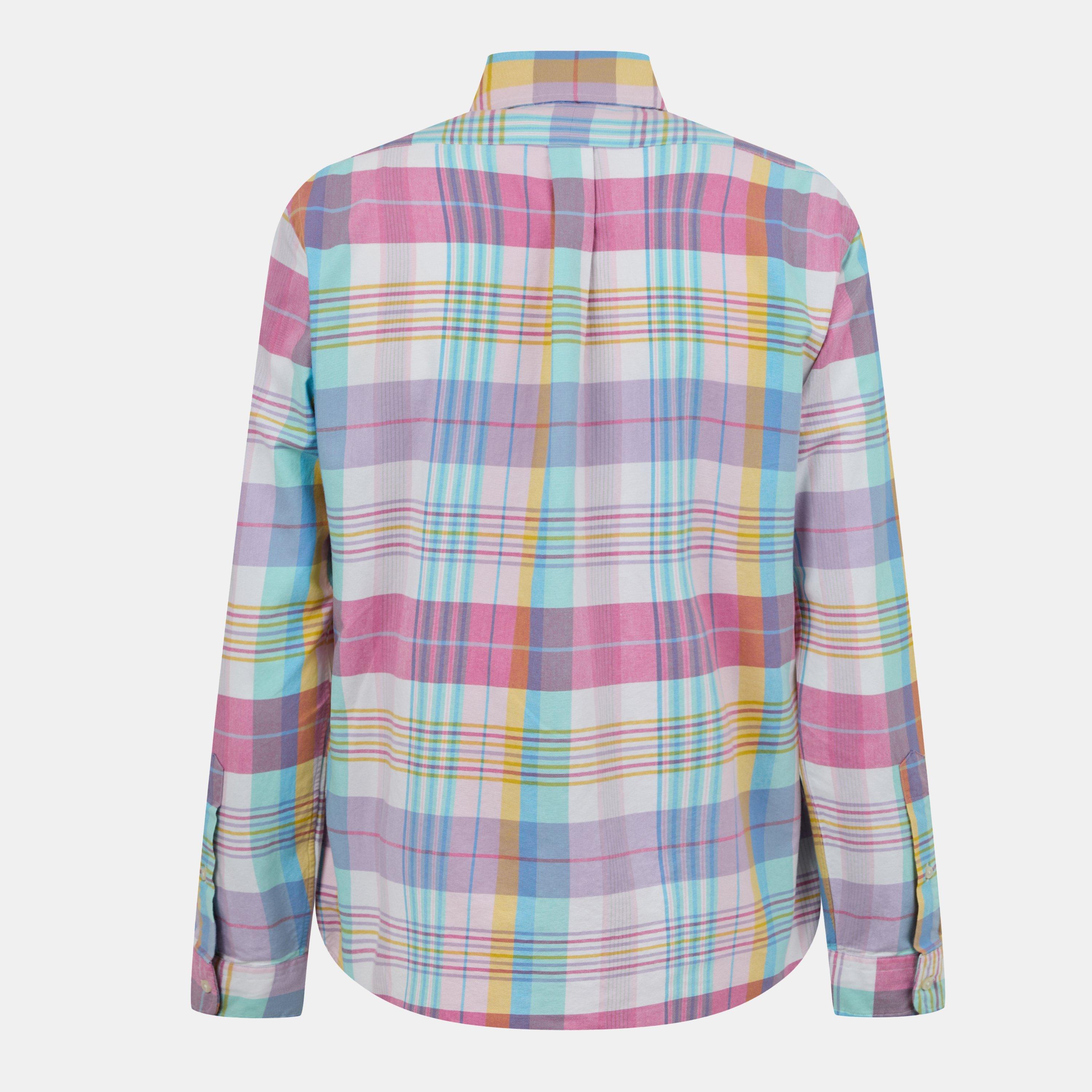 Pink/Seafoam - Polo Ralph Lauren - Wide Check Oxford Shirt - 2