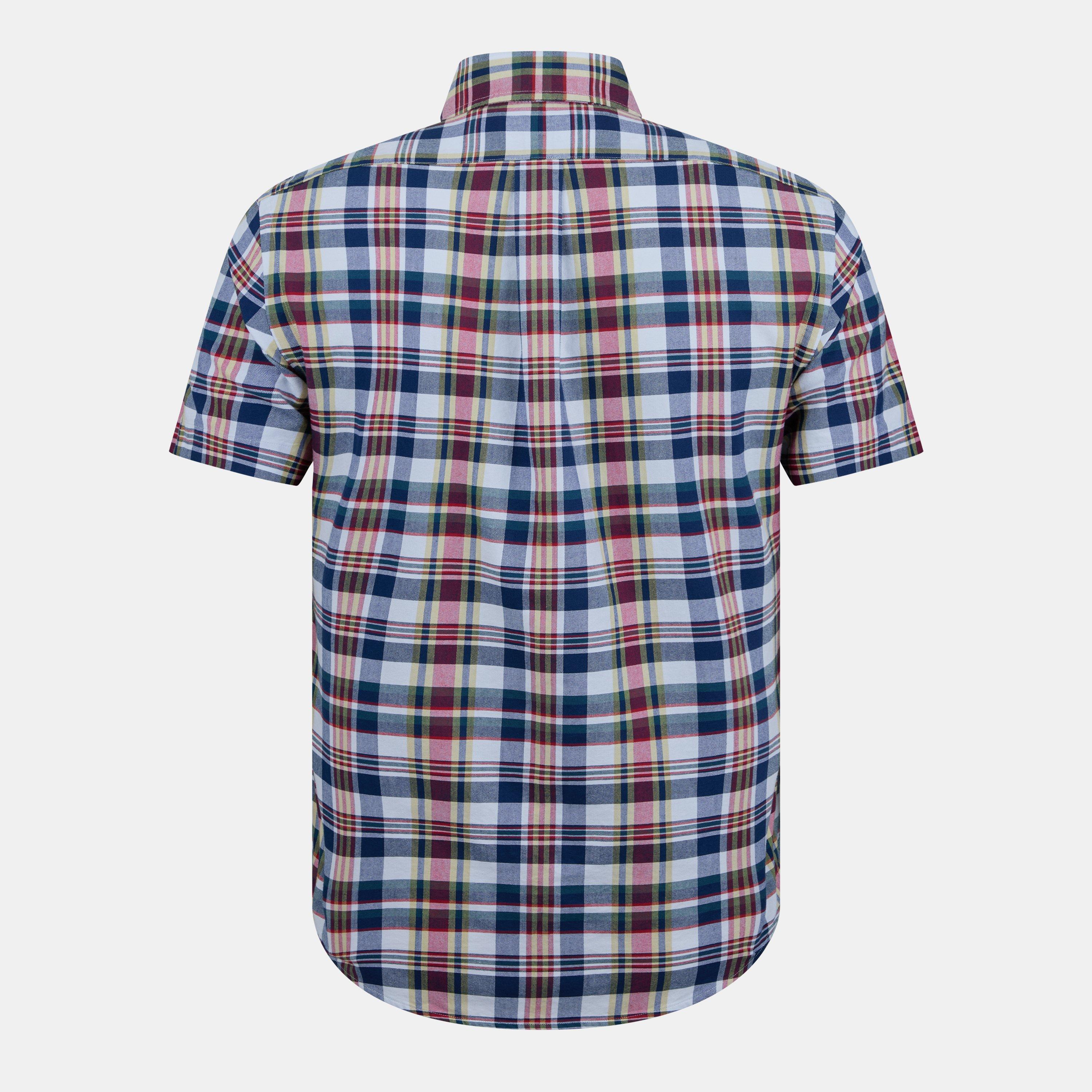 White/Blue - Polo Ralph Lauren - Oxford Check Short Sleeve Shirt - 2