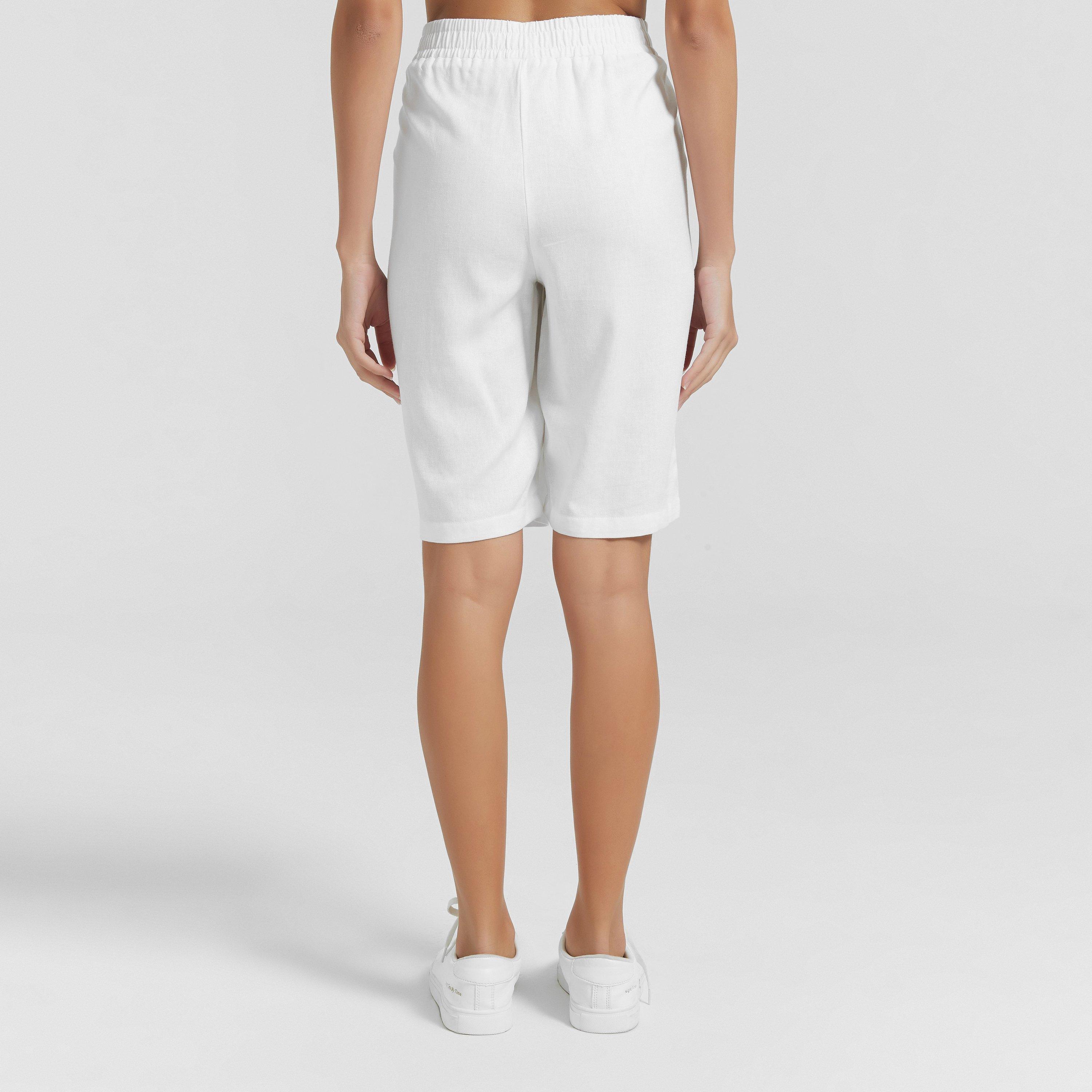 Blanc - Be You - Linen Tailored Shorts - 2