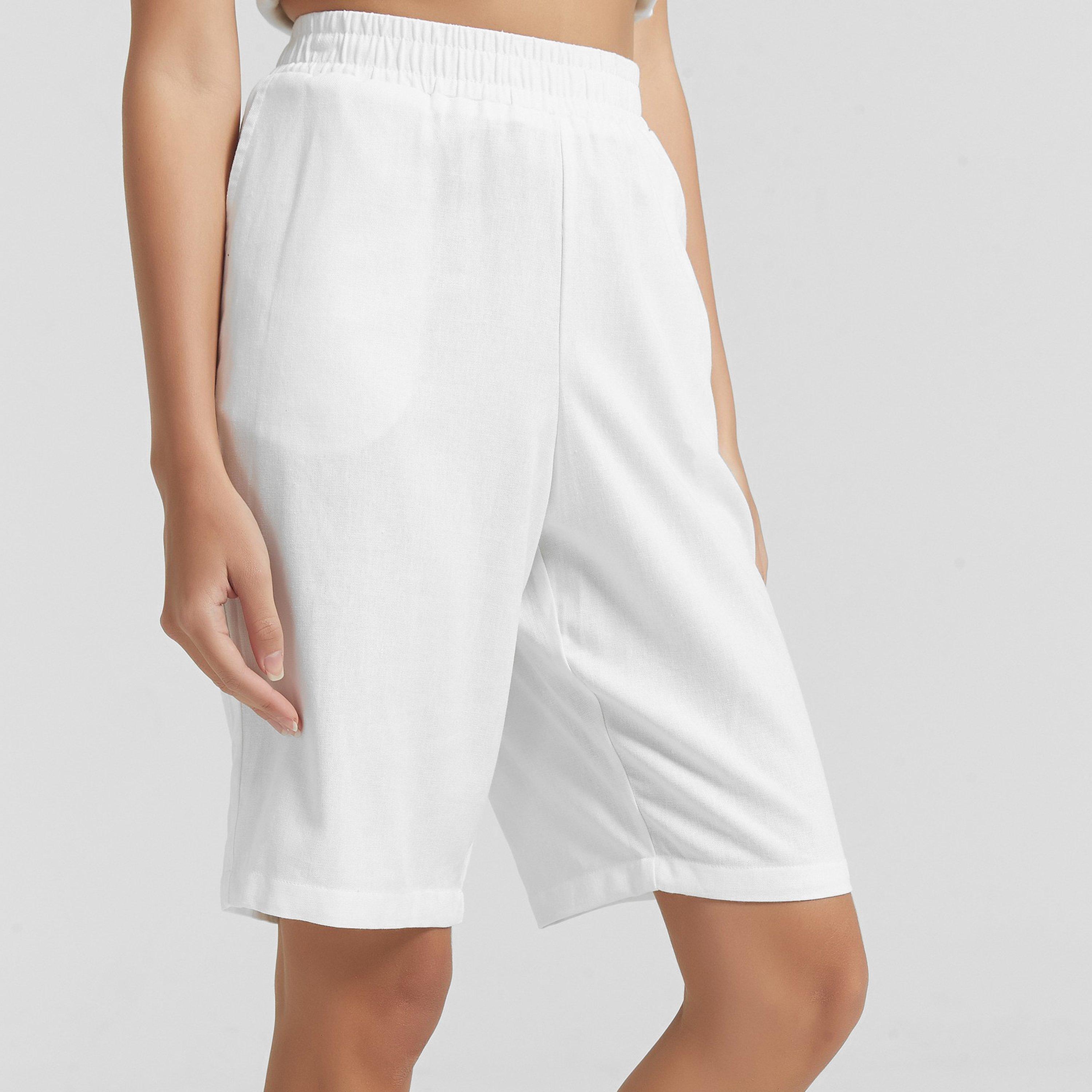 Blanc - Be You - Linen Tailored Shorts - 3