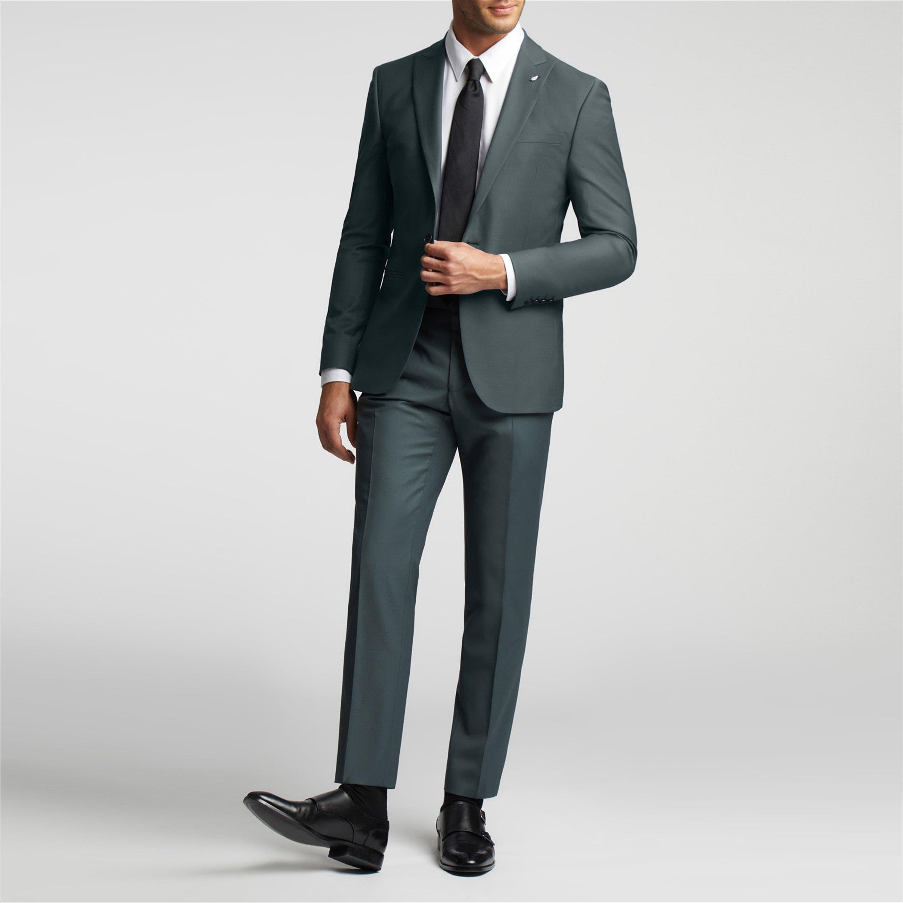 Verde - Ted Baker - Lunan Slim Fit Suit Trouser - 5