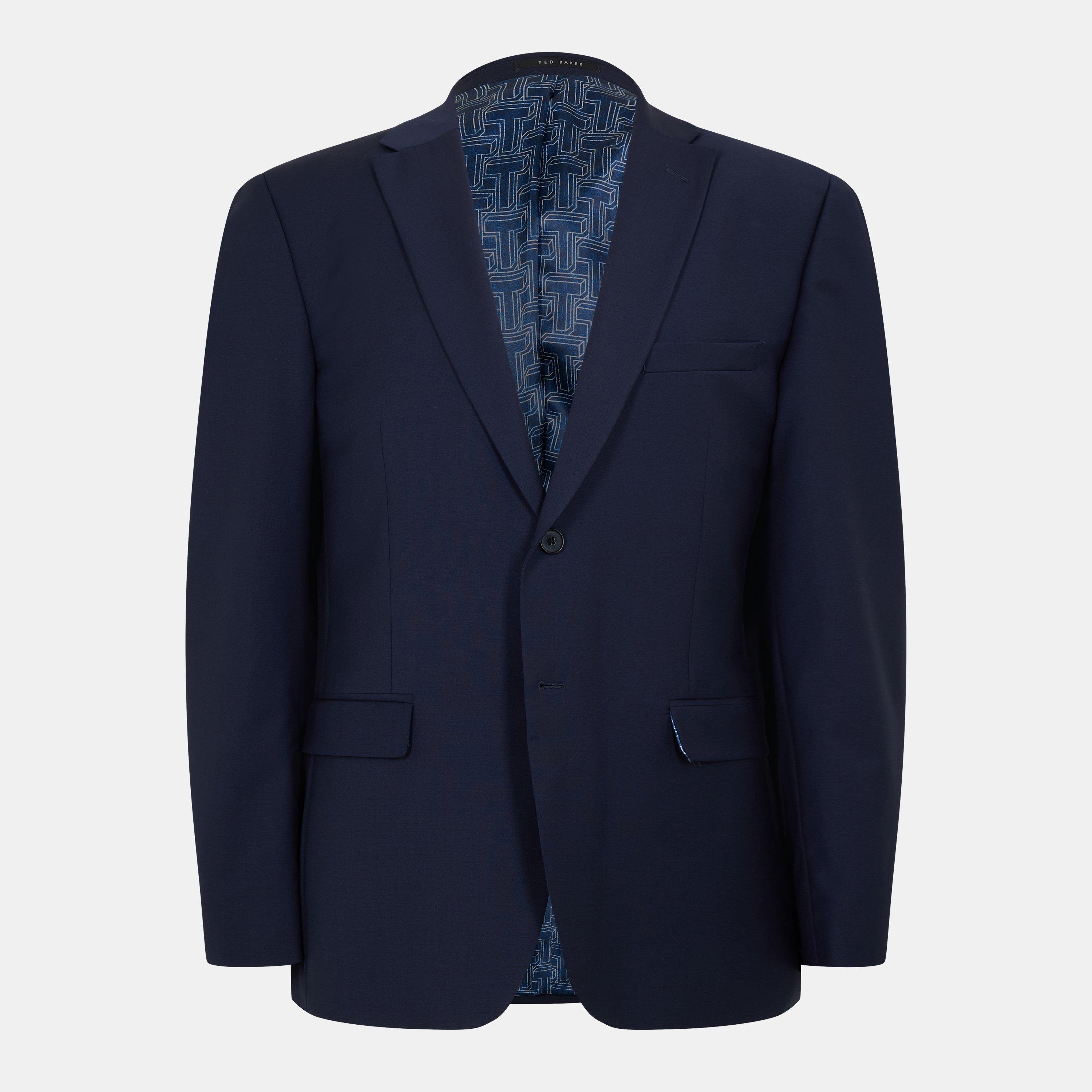 Ted Baker Men's Pilos Slim Fit Panama Suit Jacket Navy - 40L (50L)