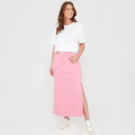 Be You BY Denim Side Split Skirt Womens