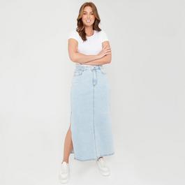 Be You BY Denim Side Split Skirt Womens