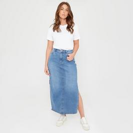 Be You BY Denim Side Split Skirt Womens