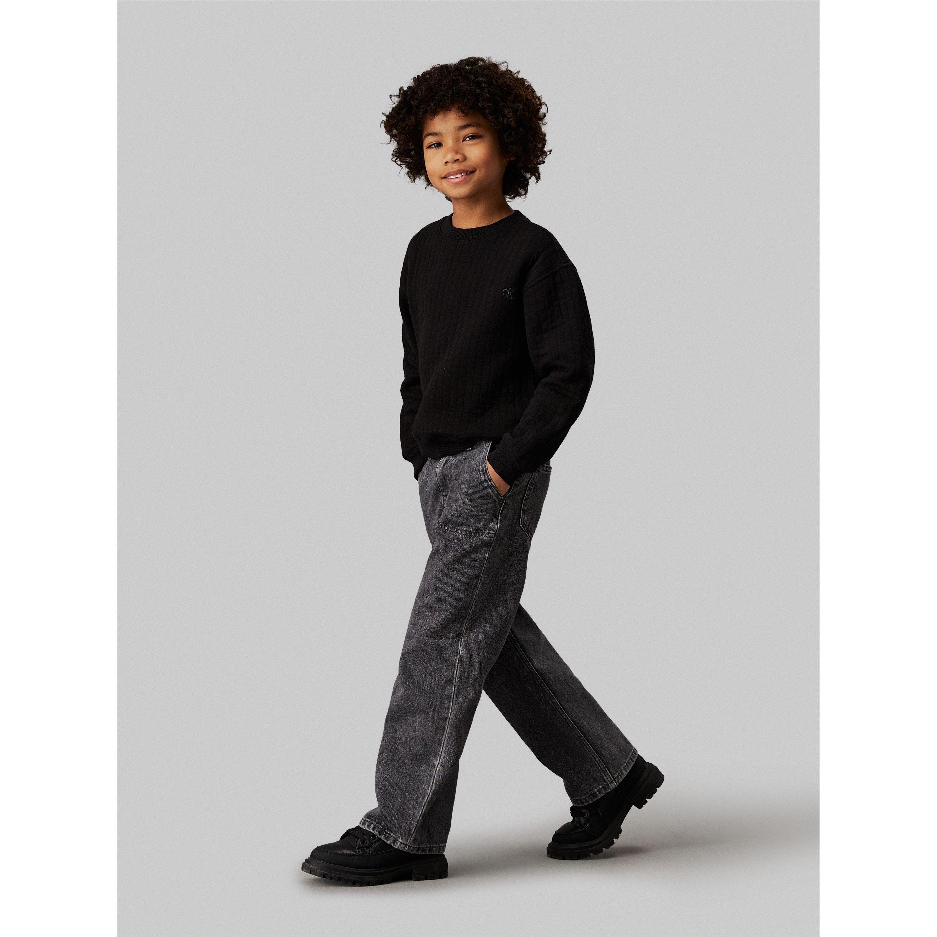 CK Black BEH - Calvin Klein Jeans - Quilted Pullover sweatshirt - 2