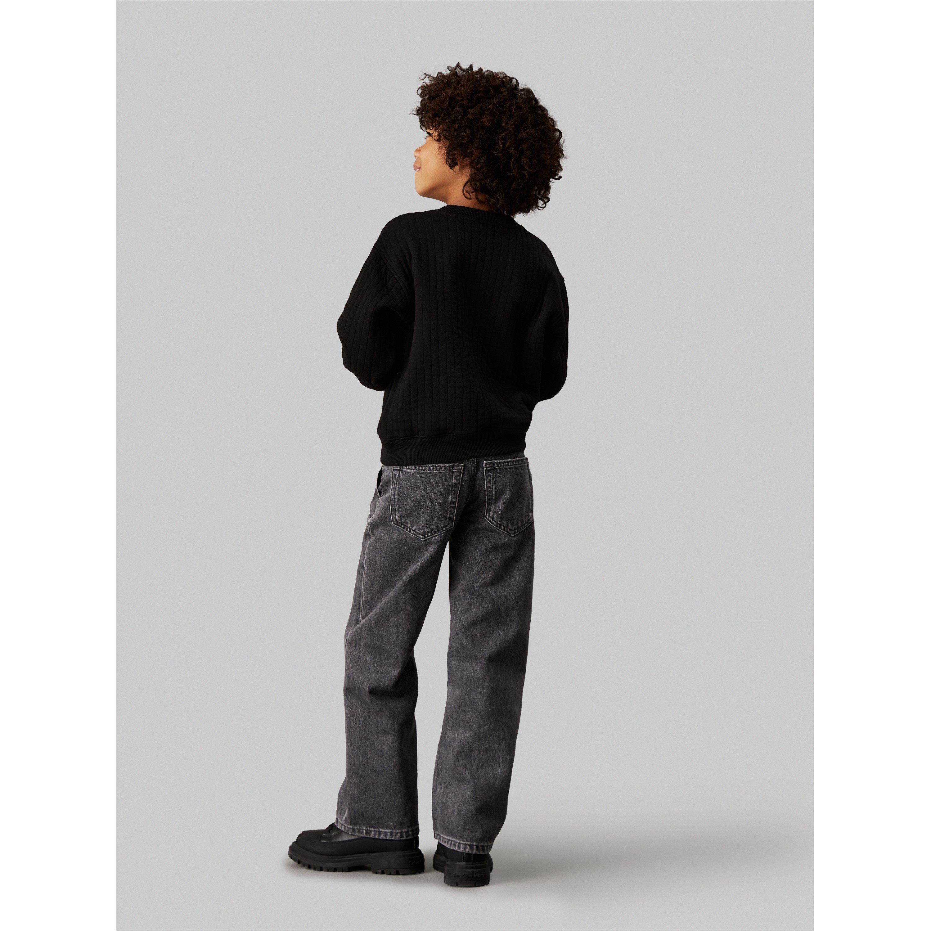 CK Black BEH - Calvin Klein Jeans - Quilted Pullover sweatshirt - 3