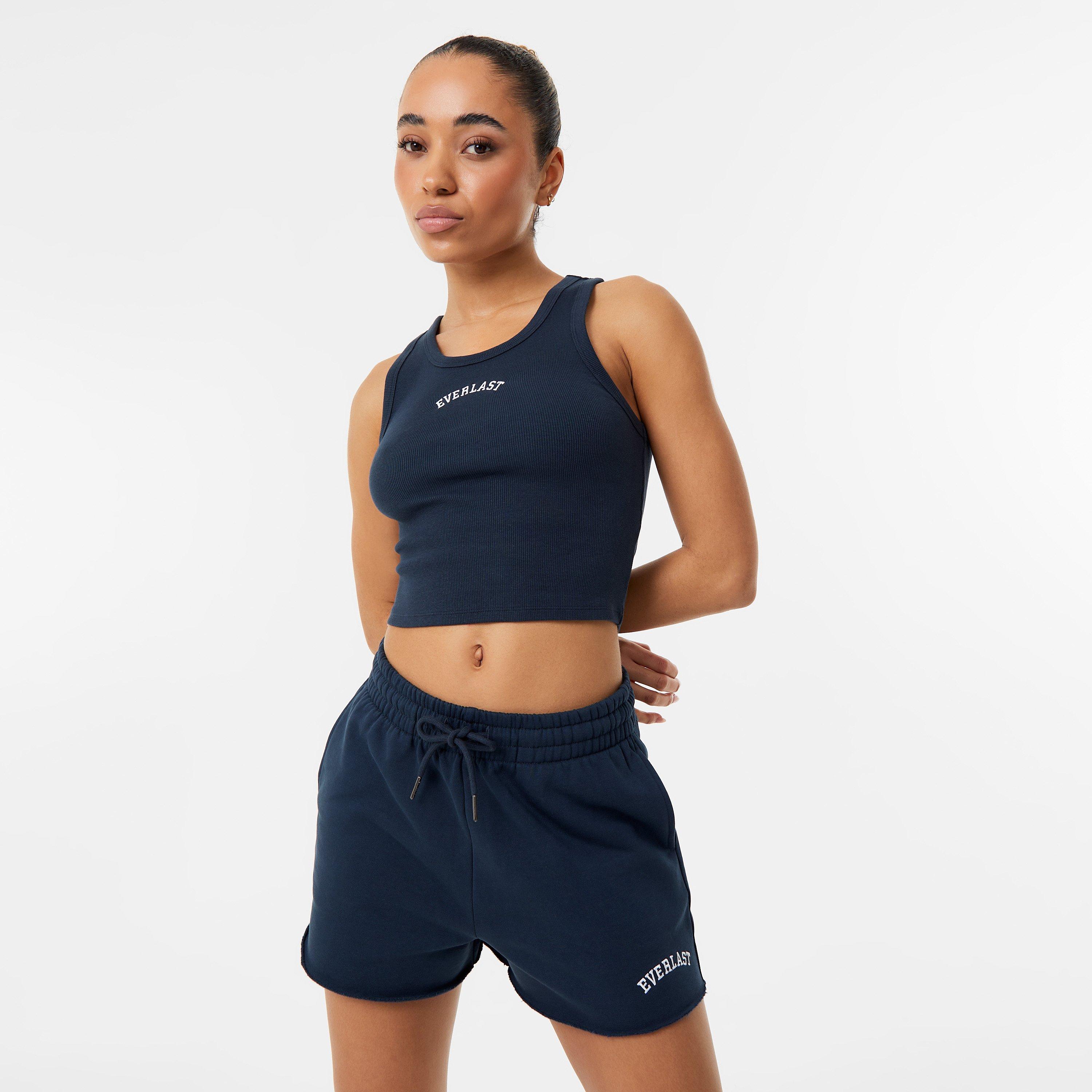 Navy - Everlast - Raw Hem Shorts Womens - 1