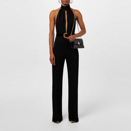 Tom Ford Halterneck Jumpsuit With Leather Belt