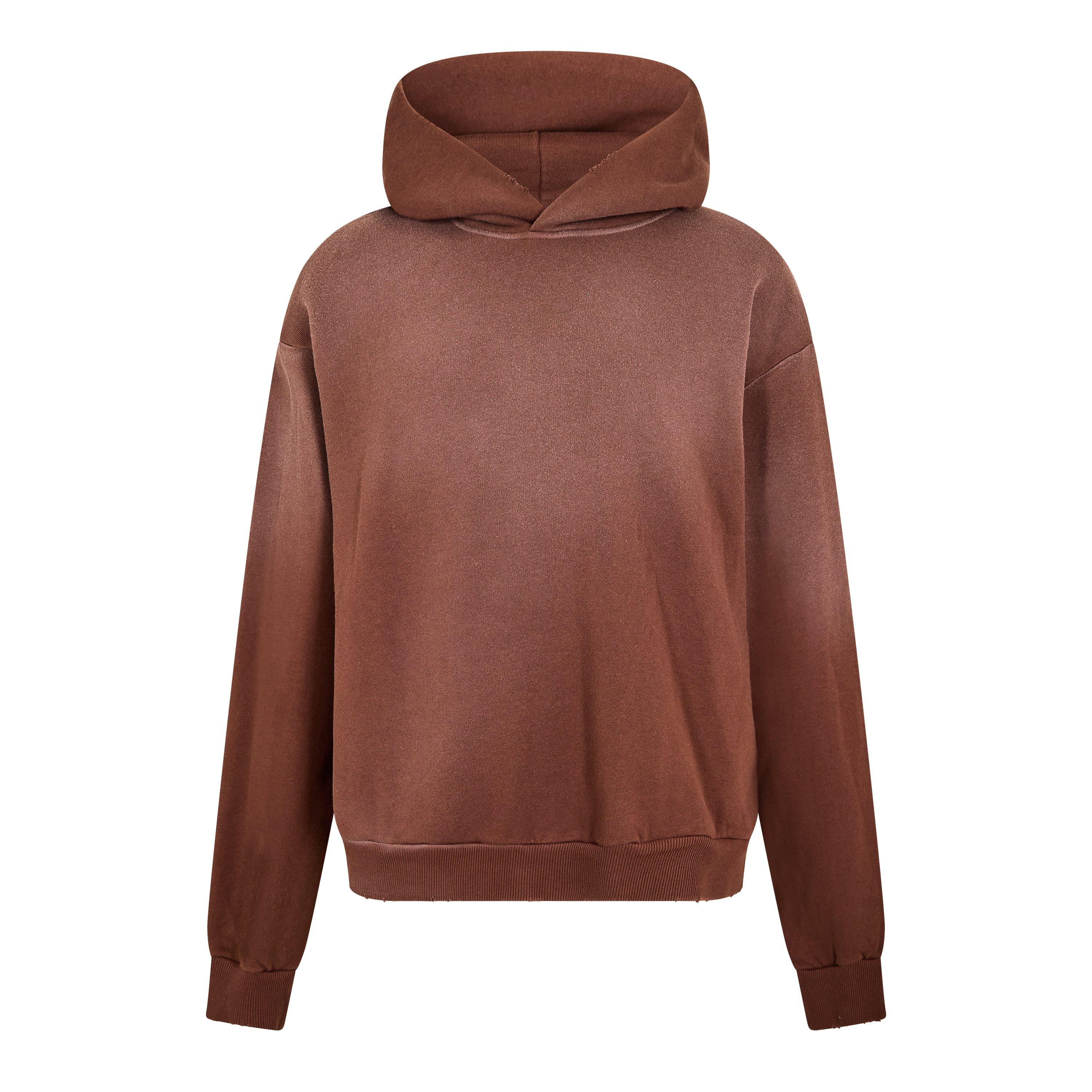 Acne Studios Logo Hooded Hoodie - Brown - Small
