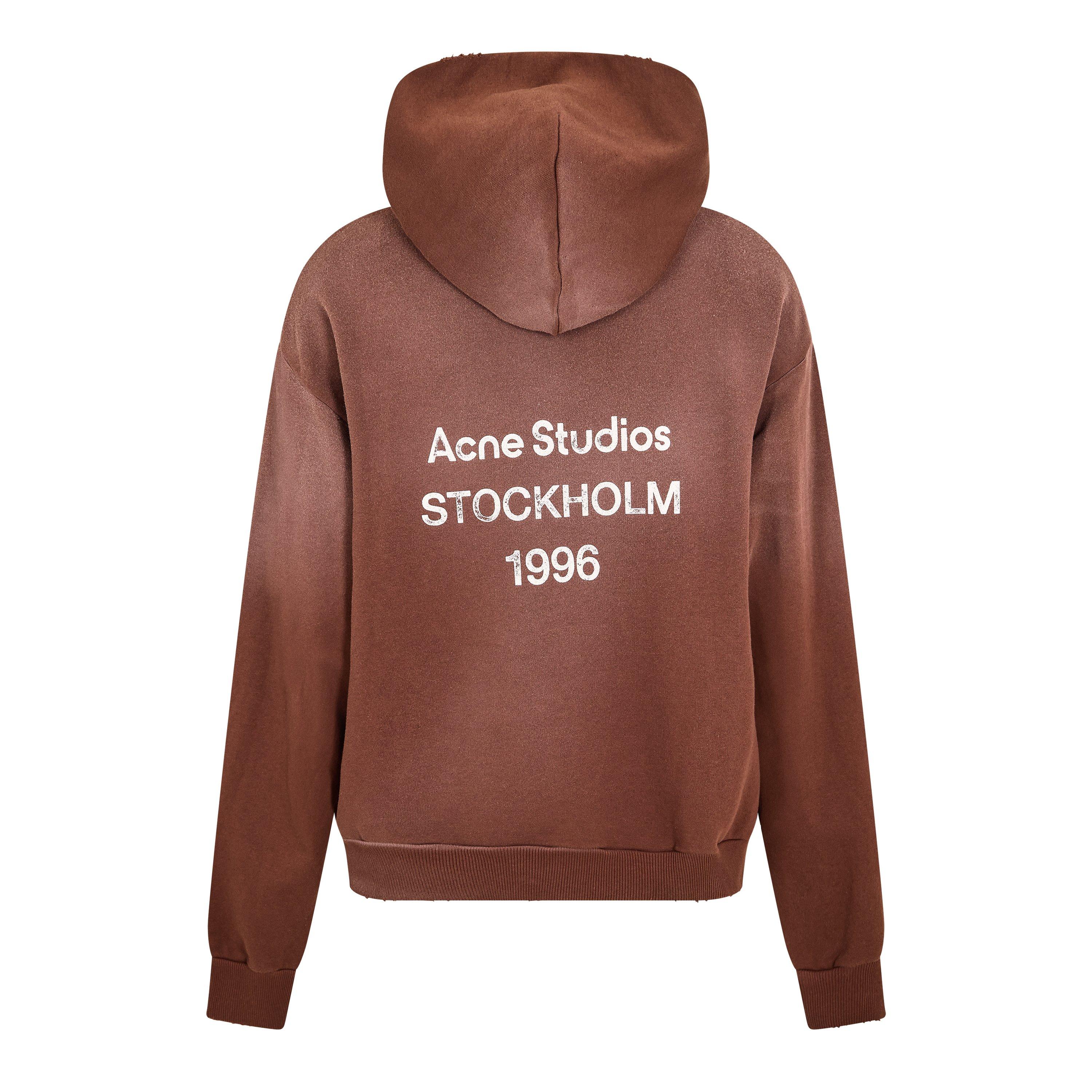 Brown - Acne Studios - Logo Hooded Hoodie - 2