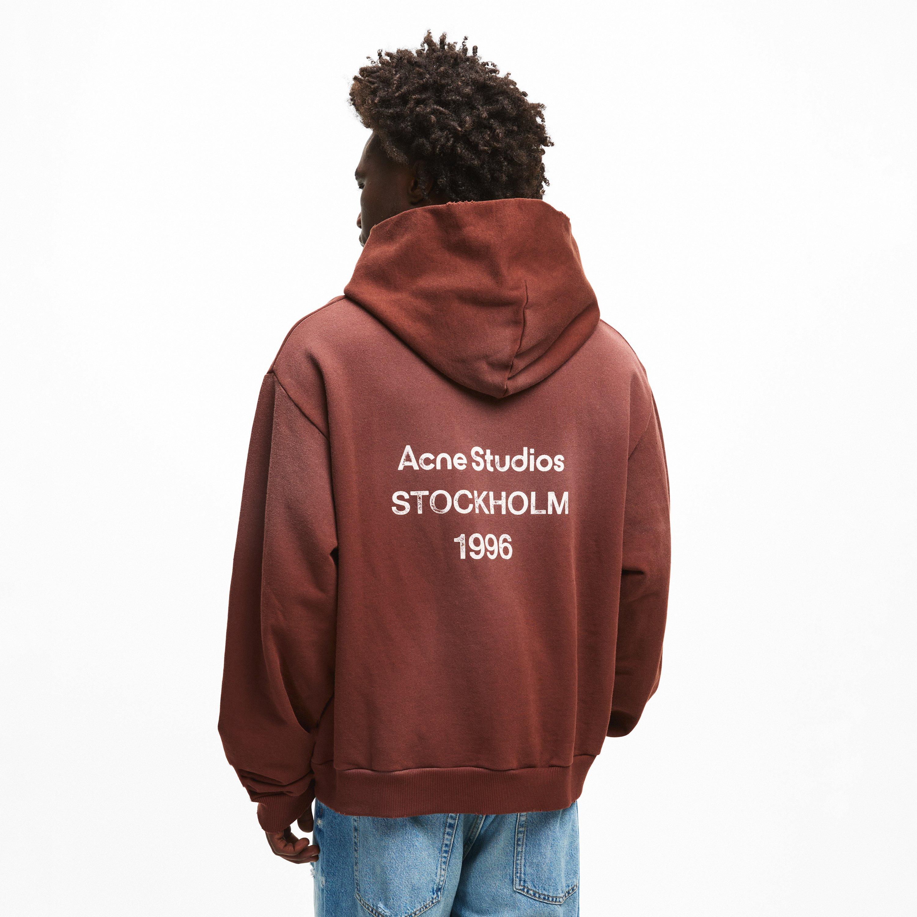 Brown - Acne Studios - Logo Hooded Hoodie - 4