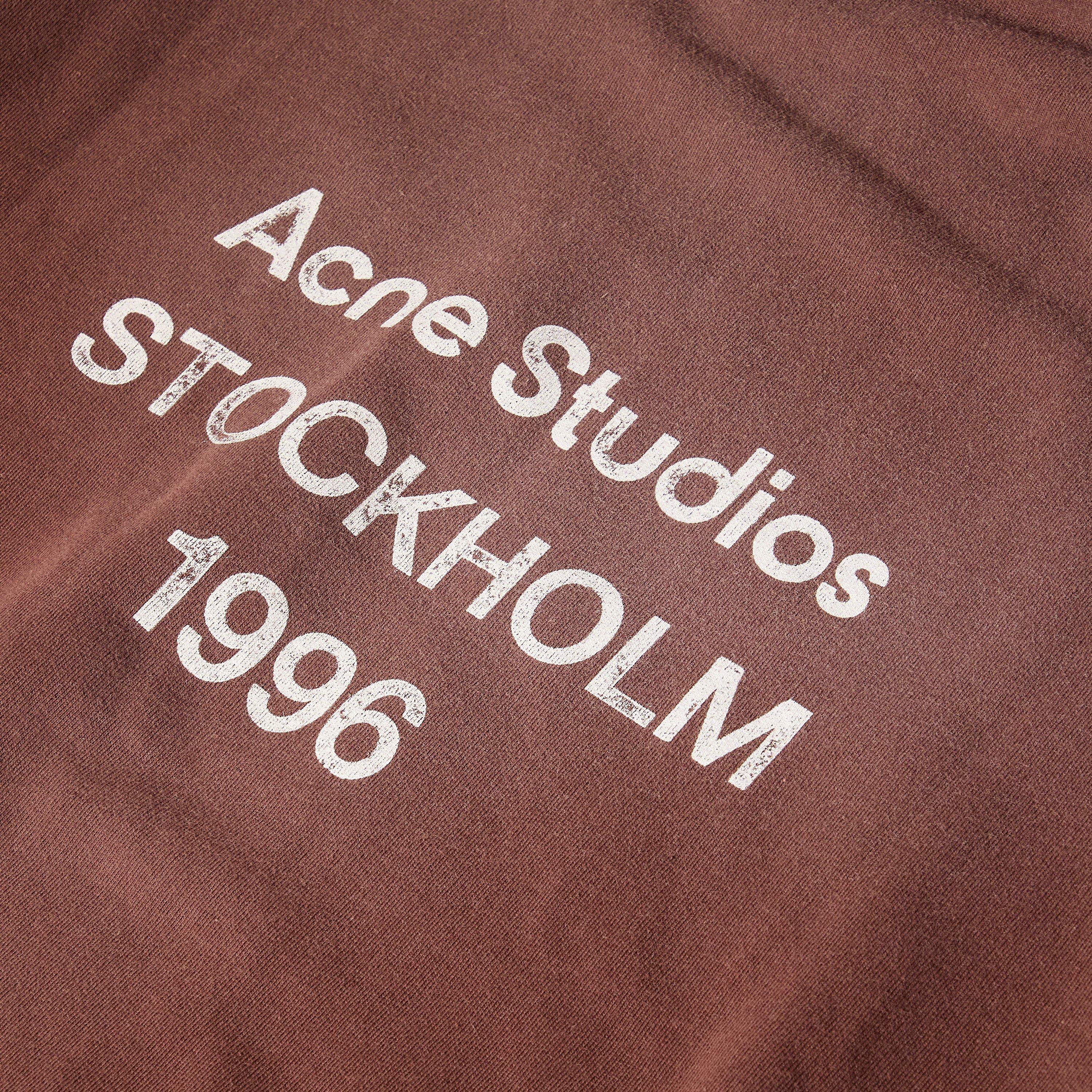 Brown - Acne Studios - Logo Hooded Hoodie - 5