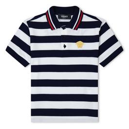 Versace Nautical Stripes Polo Shirt Junior Boys