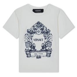 Versace ChildrenS Cartouche Logo T Shirt