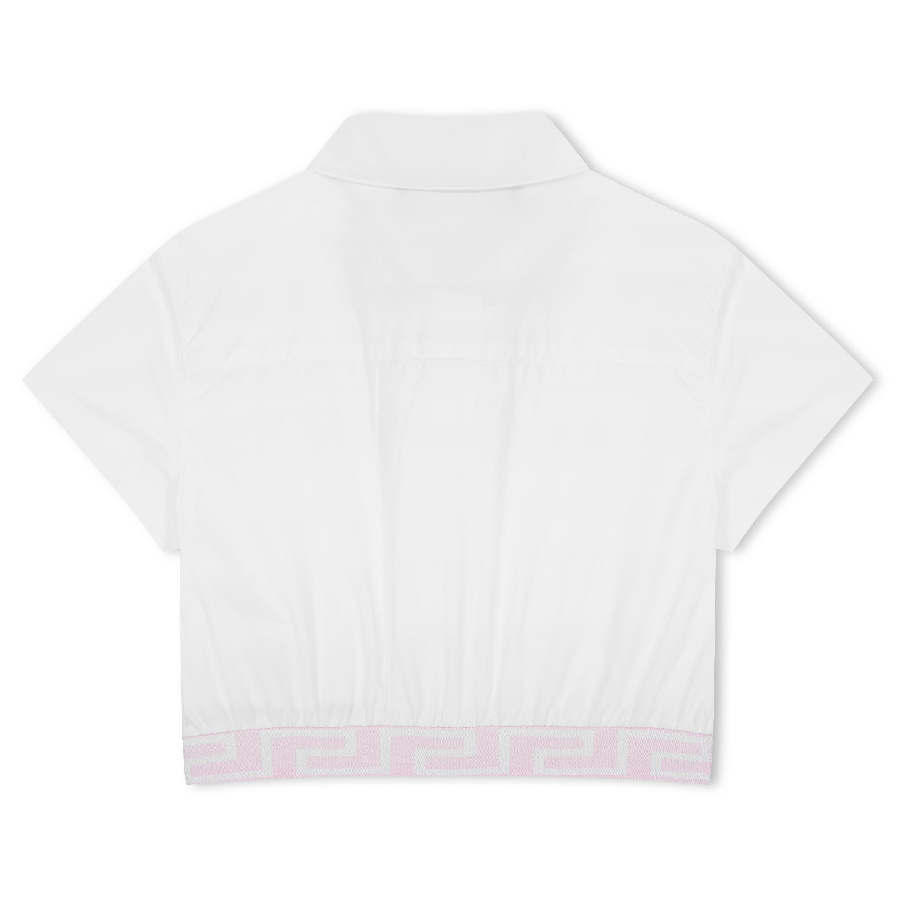 Wht/Pnk 2W310 - Versace - Logo Cropped Shirt Juniors - 2