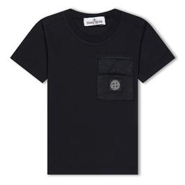 Stone Island Patch Logo Tshirt With Pocket