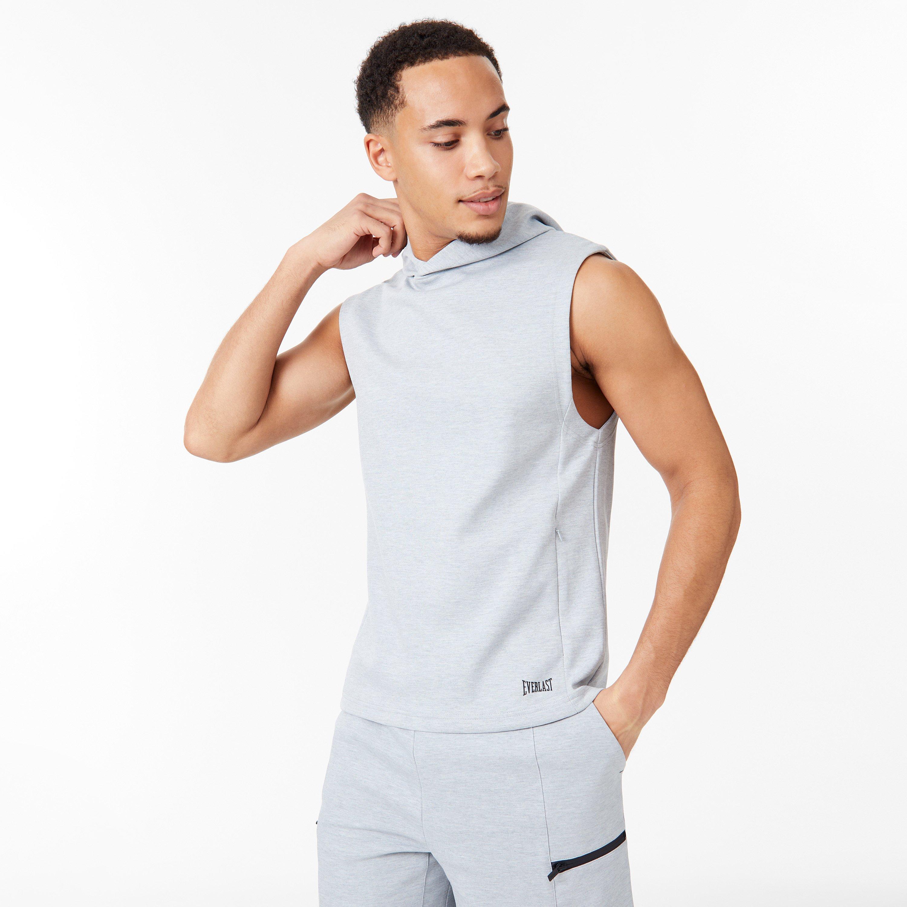 Grey Marl - Everlast - Elevate Sleeveless Hoodie - 3