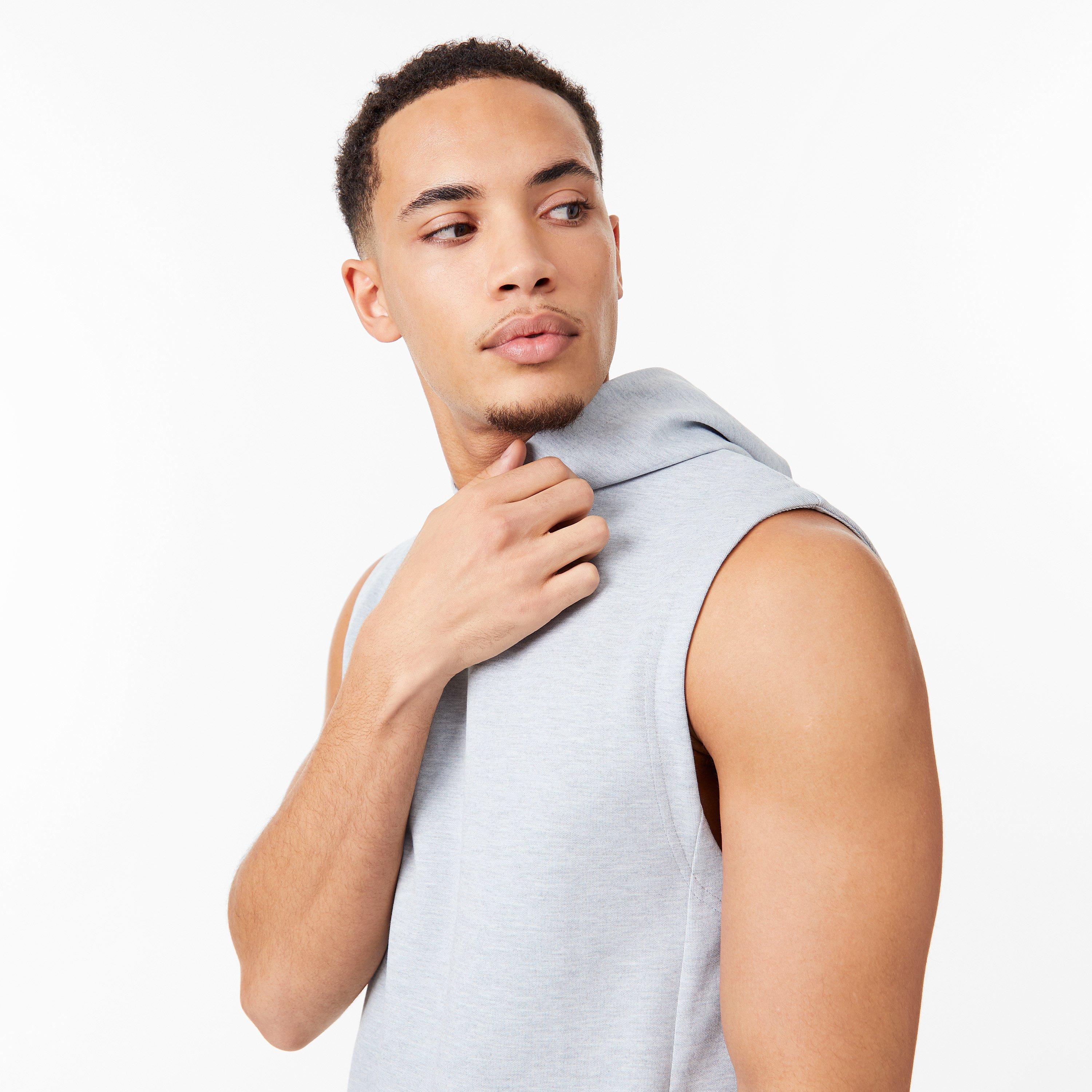 Grey Marl - Everlast - Elevate Sleeveless Hoodie - 5