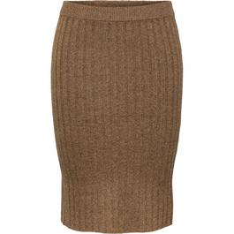 Pieces Rib-Knit Skirt