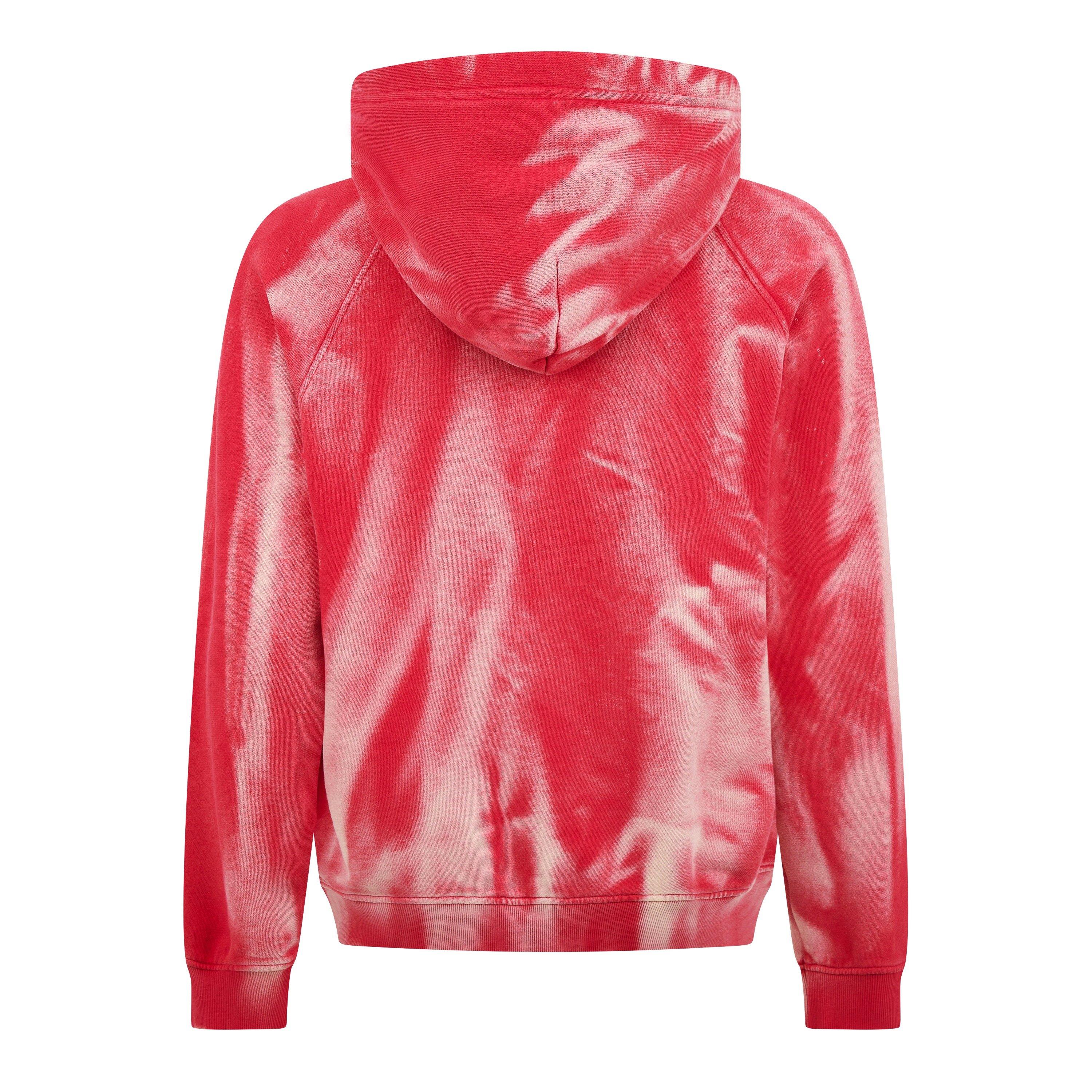 Red - Diesel - Washed Logo Hoodie - 2