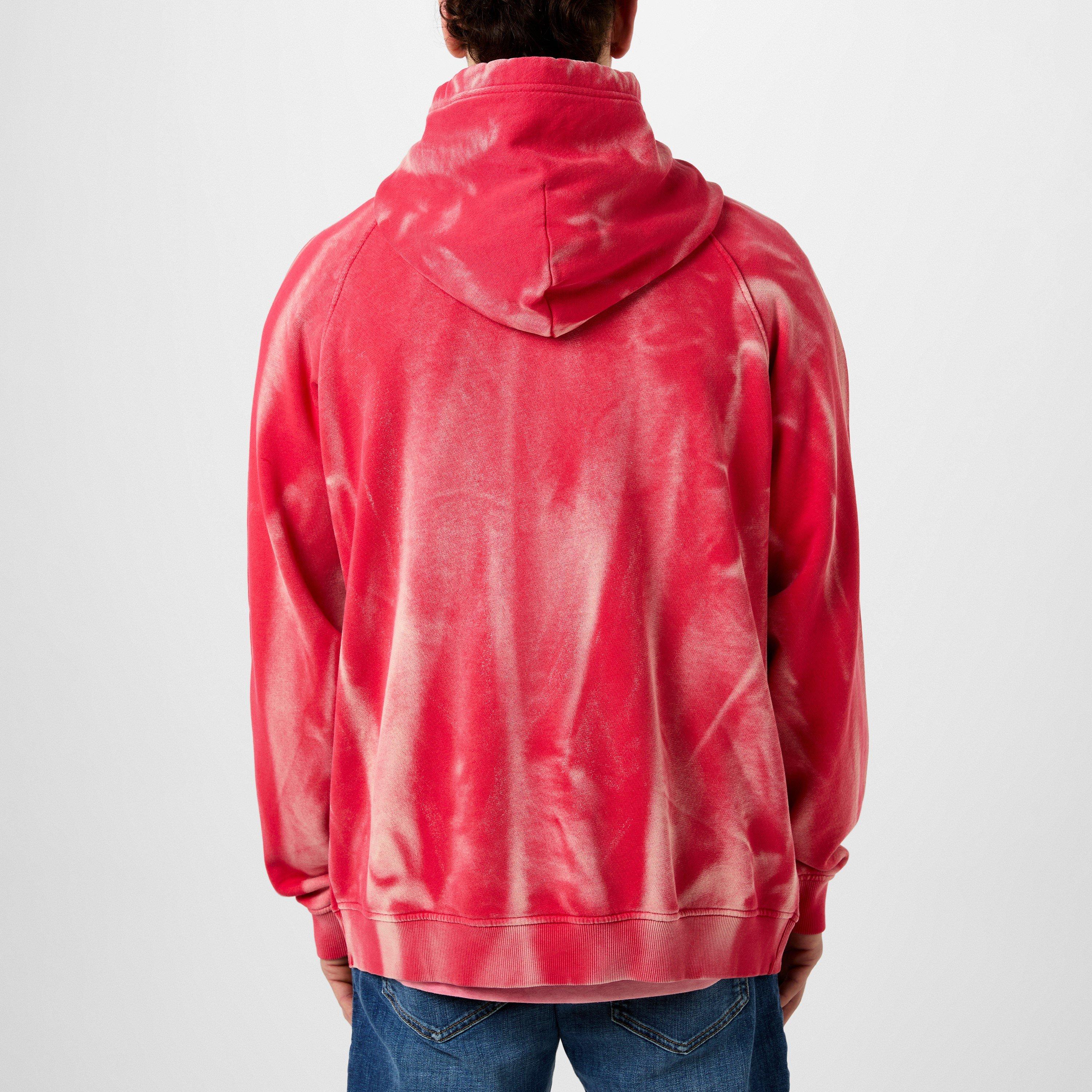 Red - Diesel - Washed Logo Hoodie - 4