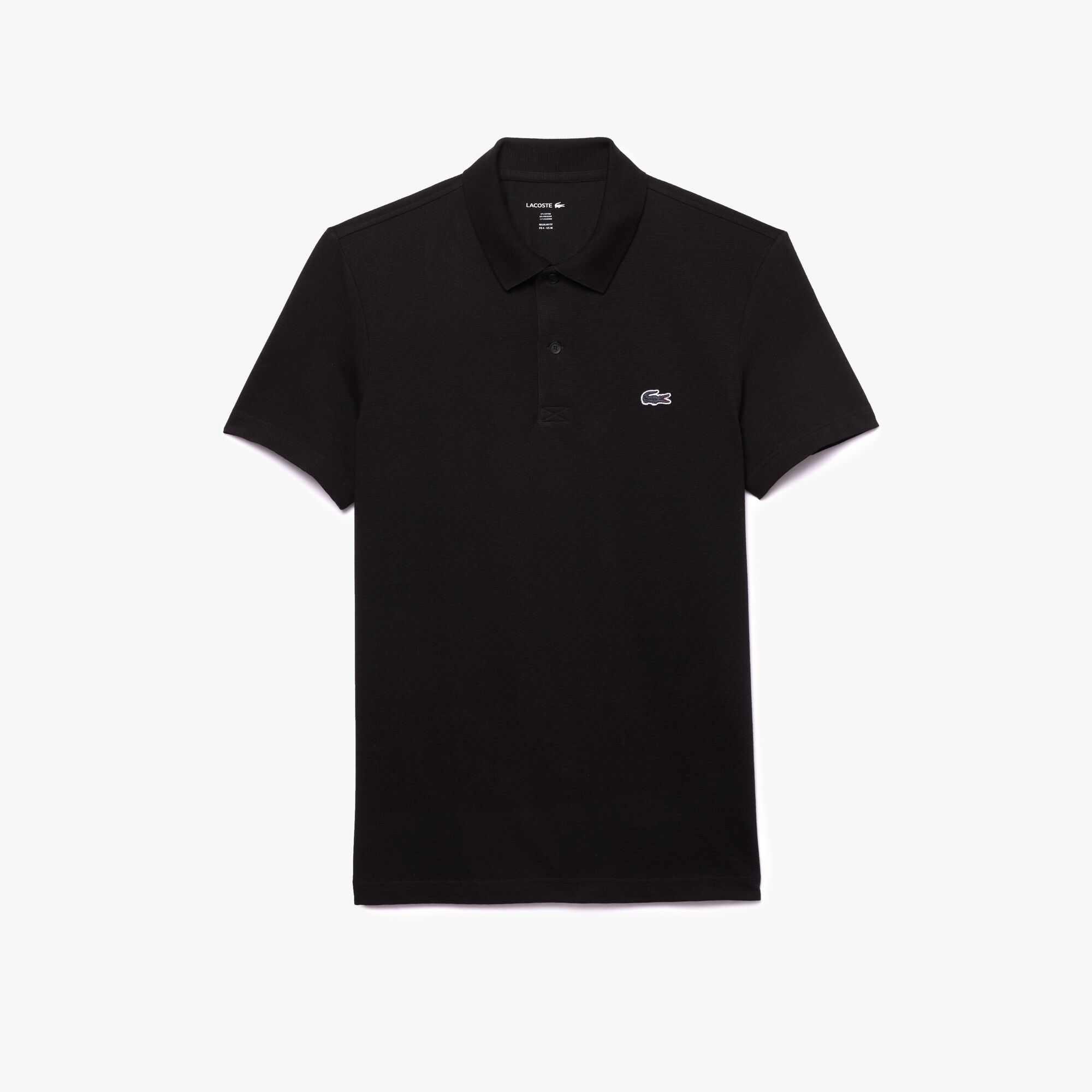 Lacoste Men's Regular Fit Short Sleeve Polo Shirt - Black 031 - L