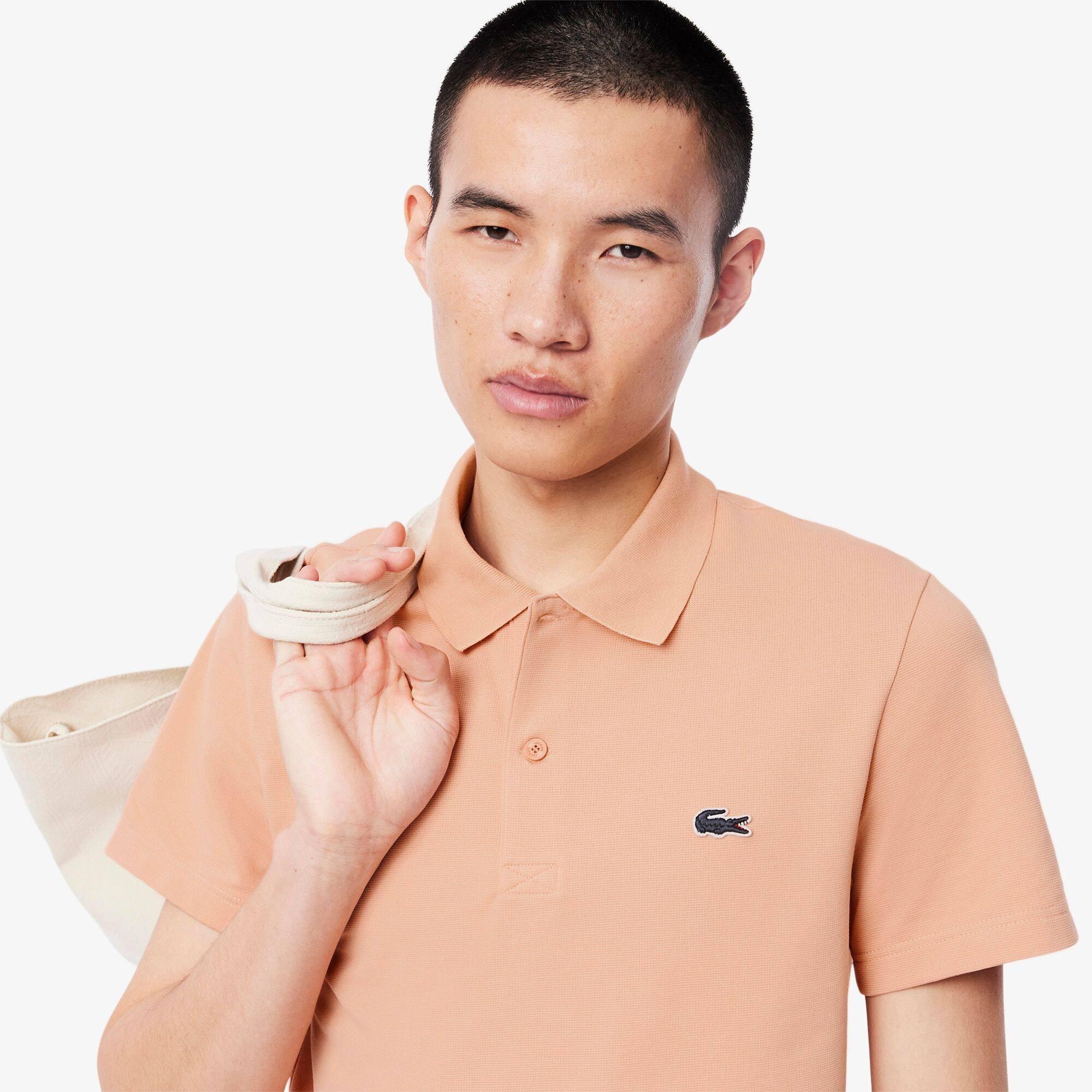 Latte ZIH - Lacoste - Men's Regular Fit Short Sleeve Polo Shirt - 3