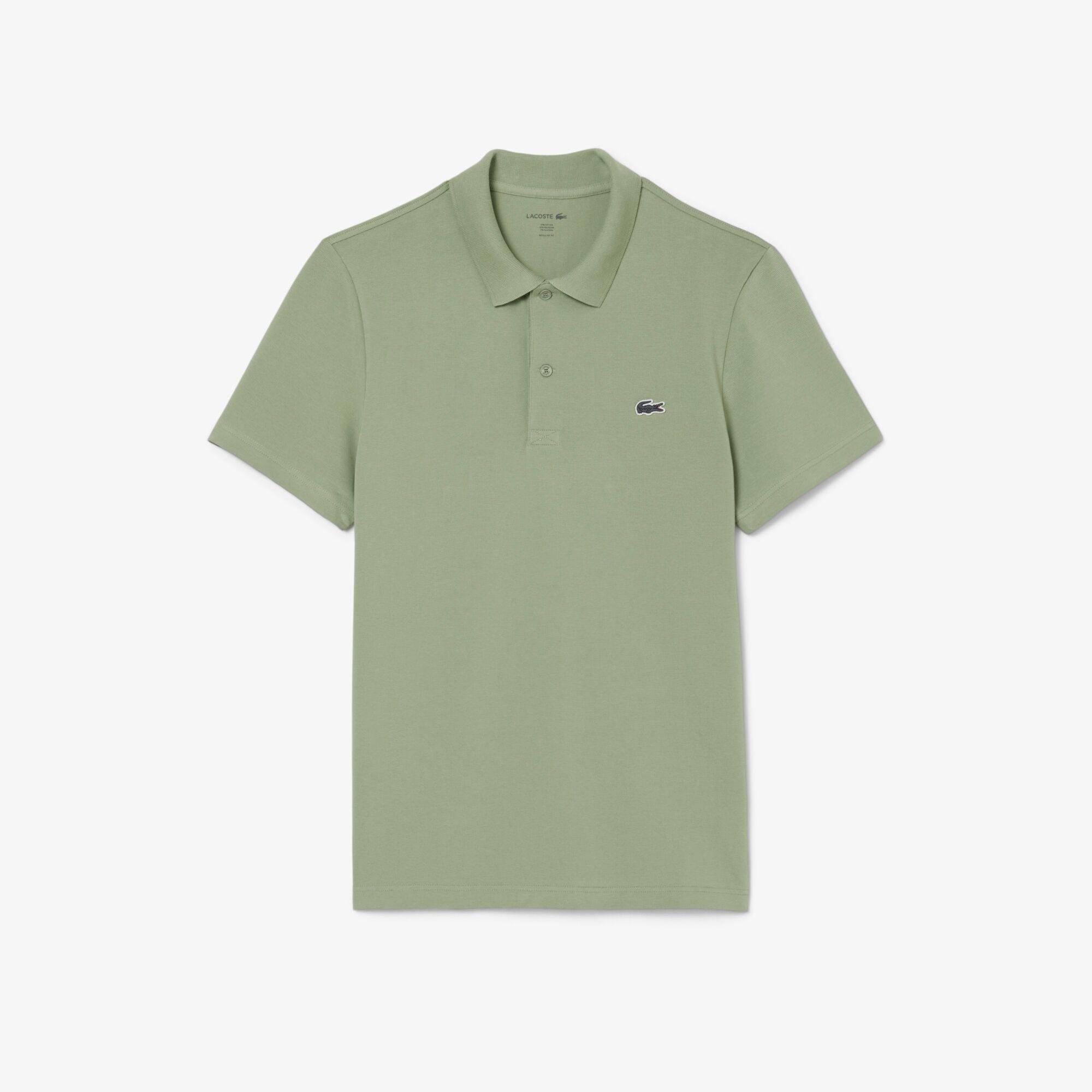 Lacoste Men's Regular Fit Short Sleeve Polo Shirt - Thyme S86 - S