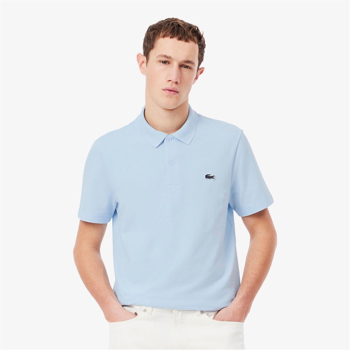 Blue T01 - Lacoste - Men's Regular Fit Short Sleeve Polo Shirt - 5