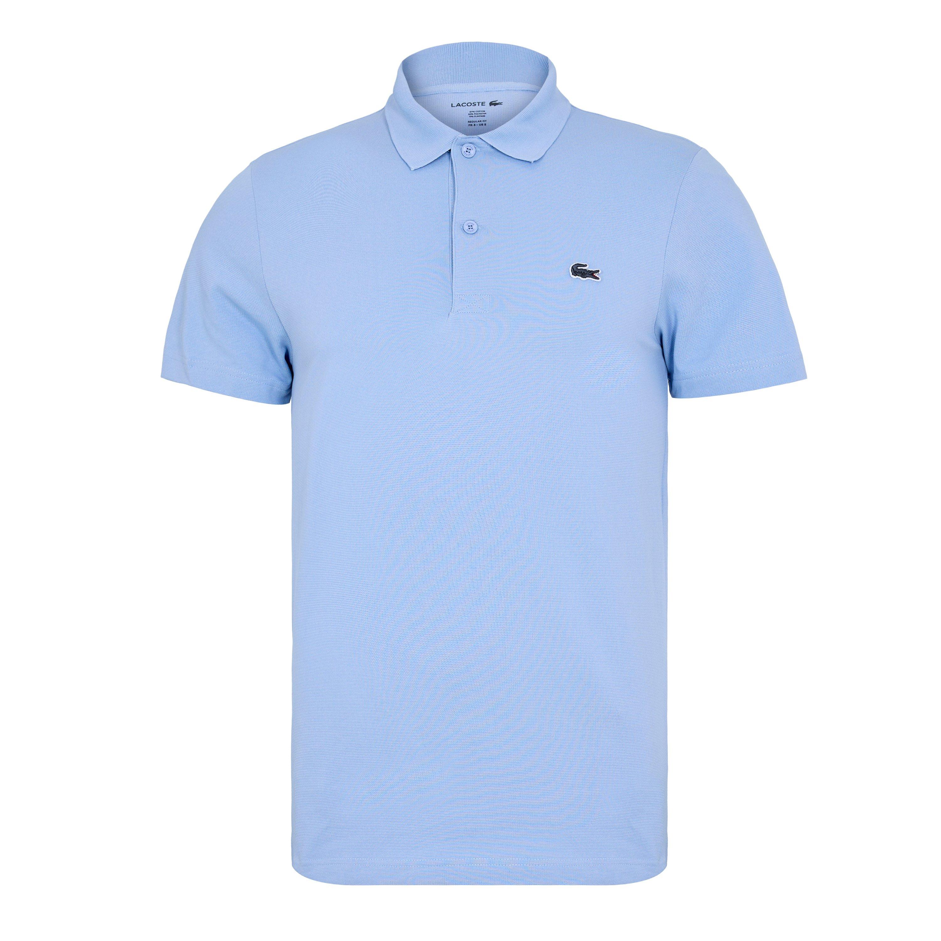 Lacoste Men's Blue Aey Regular Fit Short Sleeve Polo Shirt - S