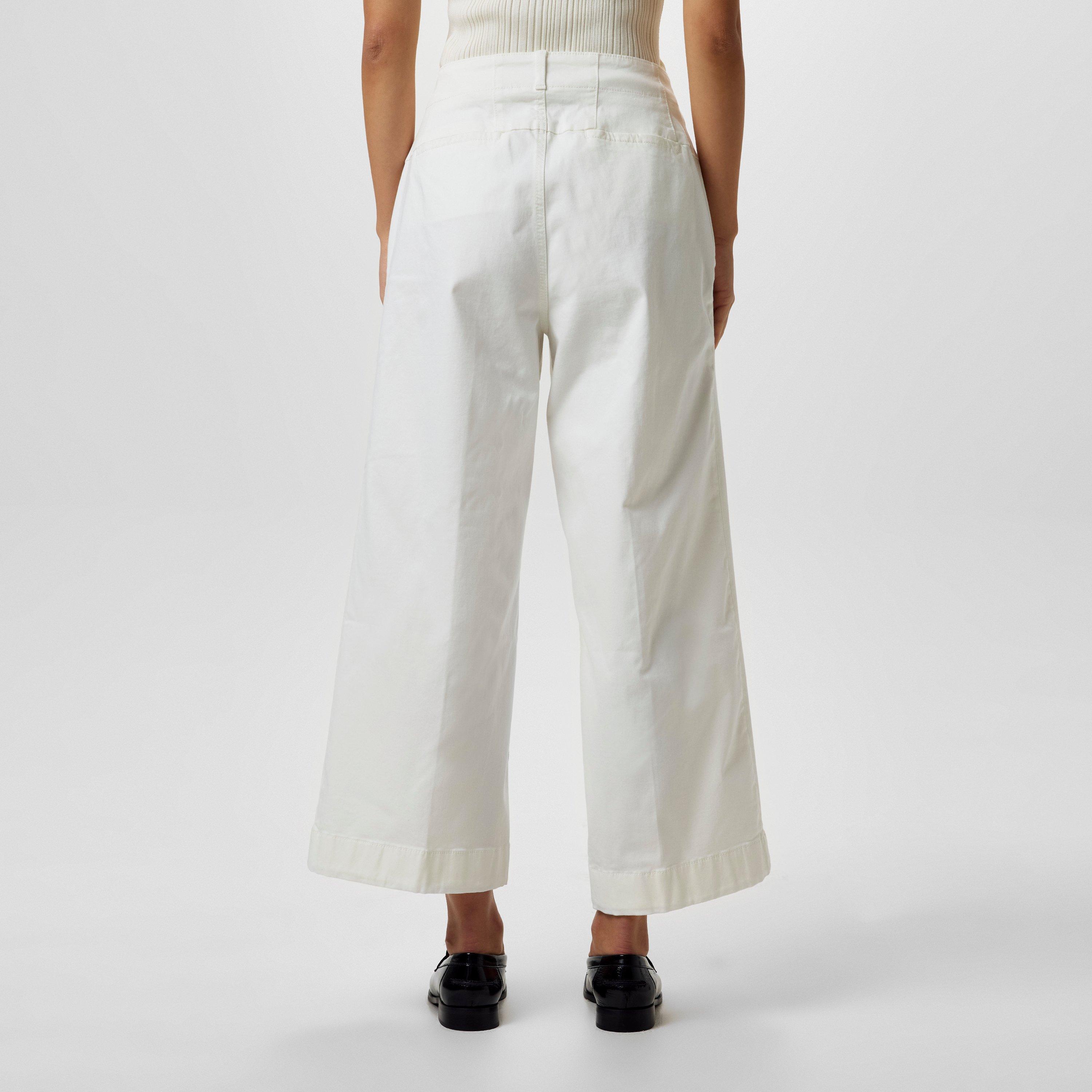 Open White - Boss - Women's C_Tahiana-D Trousers, Concealed Button Fastening - 3