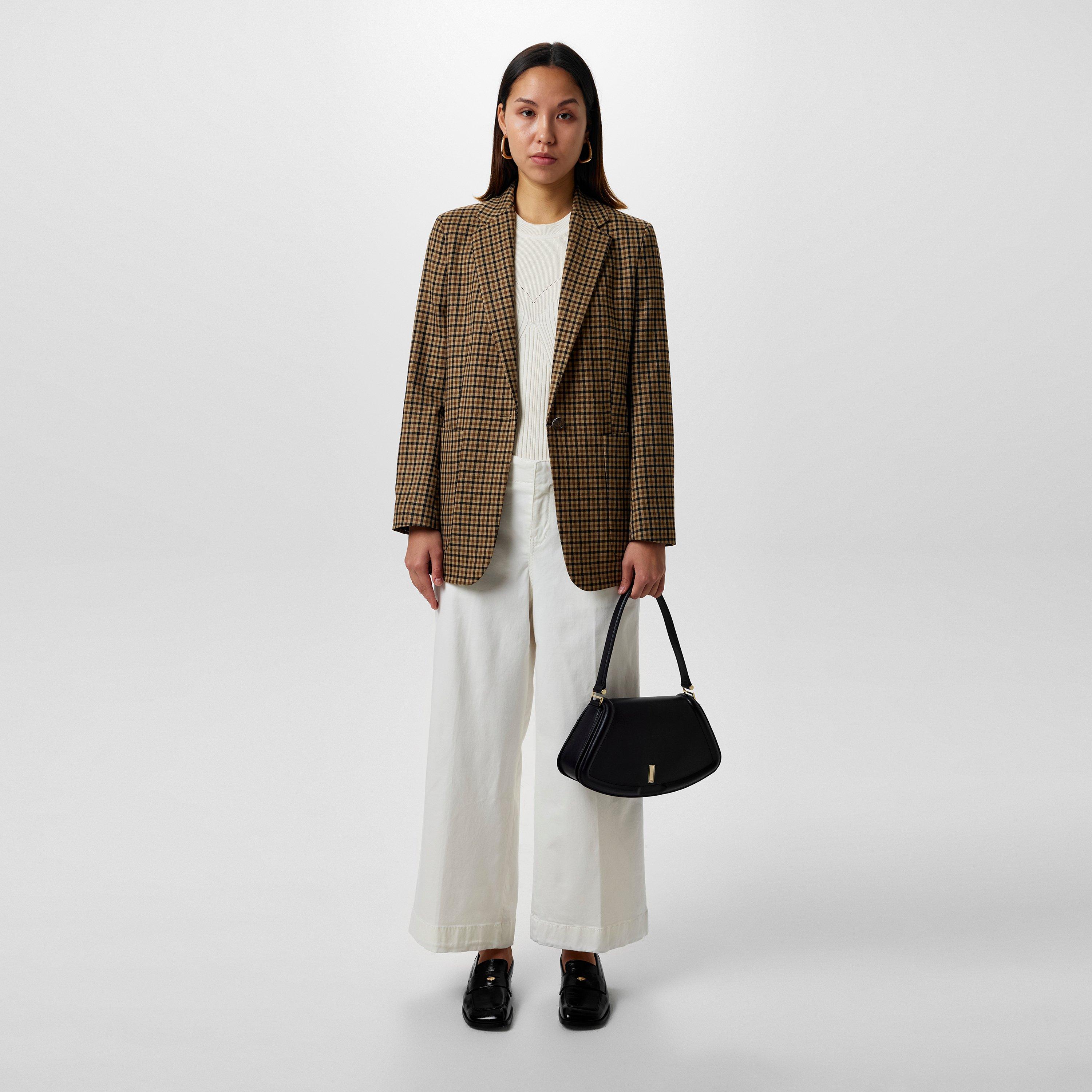 Open White - Boss - Women's C_Tahiana-D Trousers, Concealed Button Fastening - 4