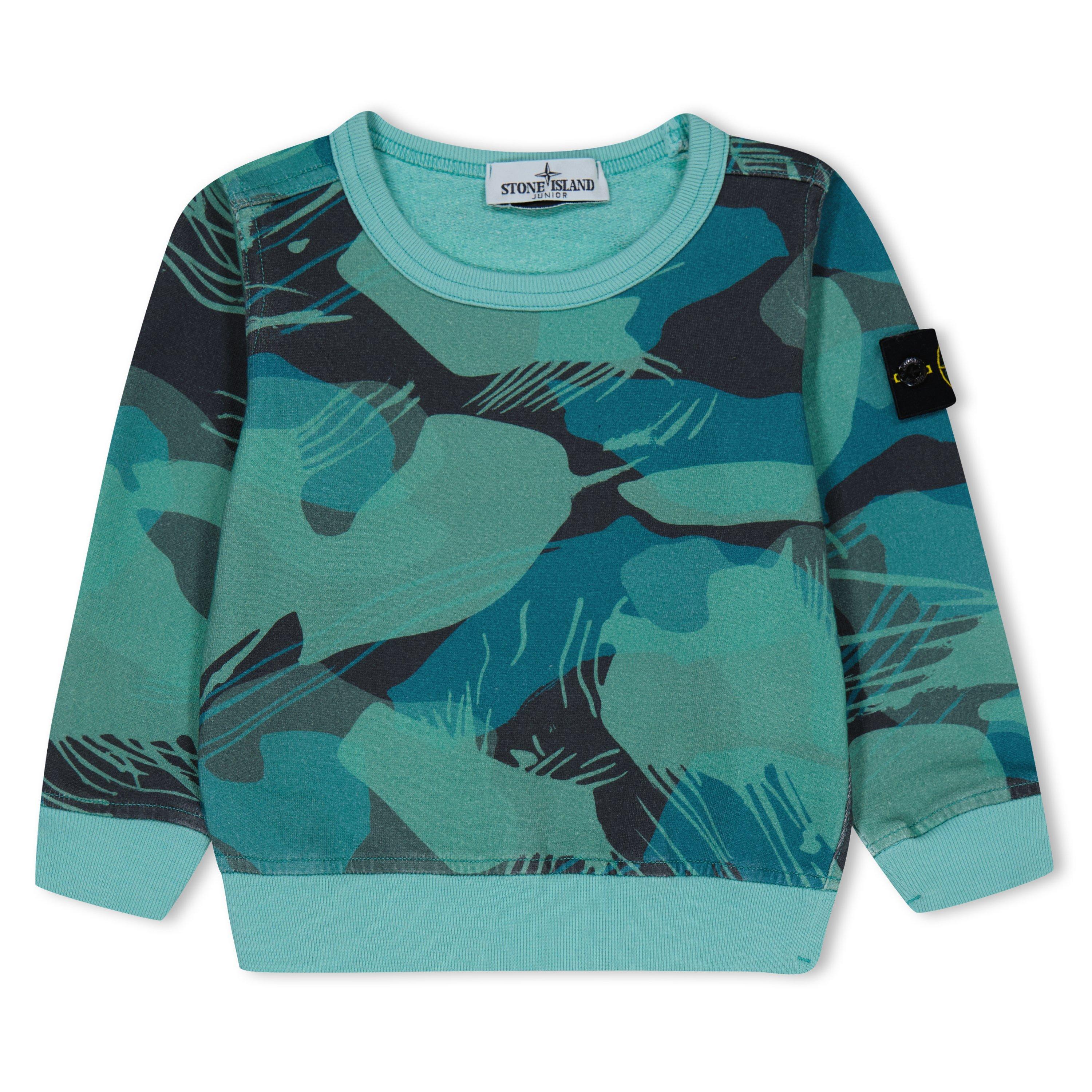 Emerald V0056 - Stone Island - Junior Camo Sweatshirt - 1