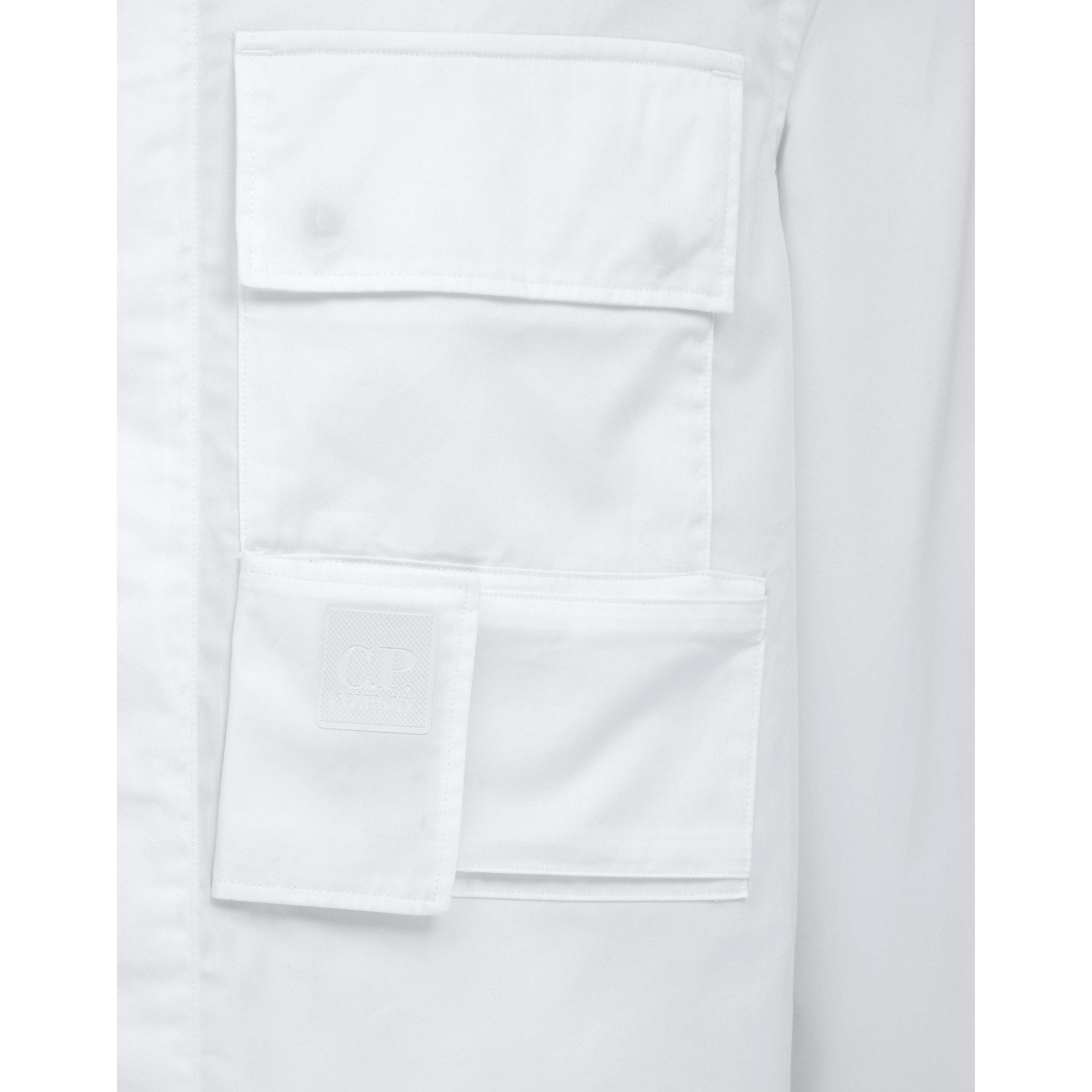 White 101 - CP Company Metropolis - Gabardine Pocket Shirt - 3