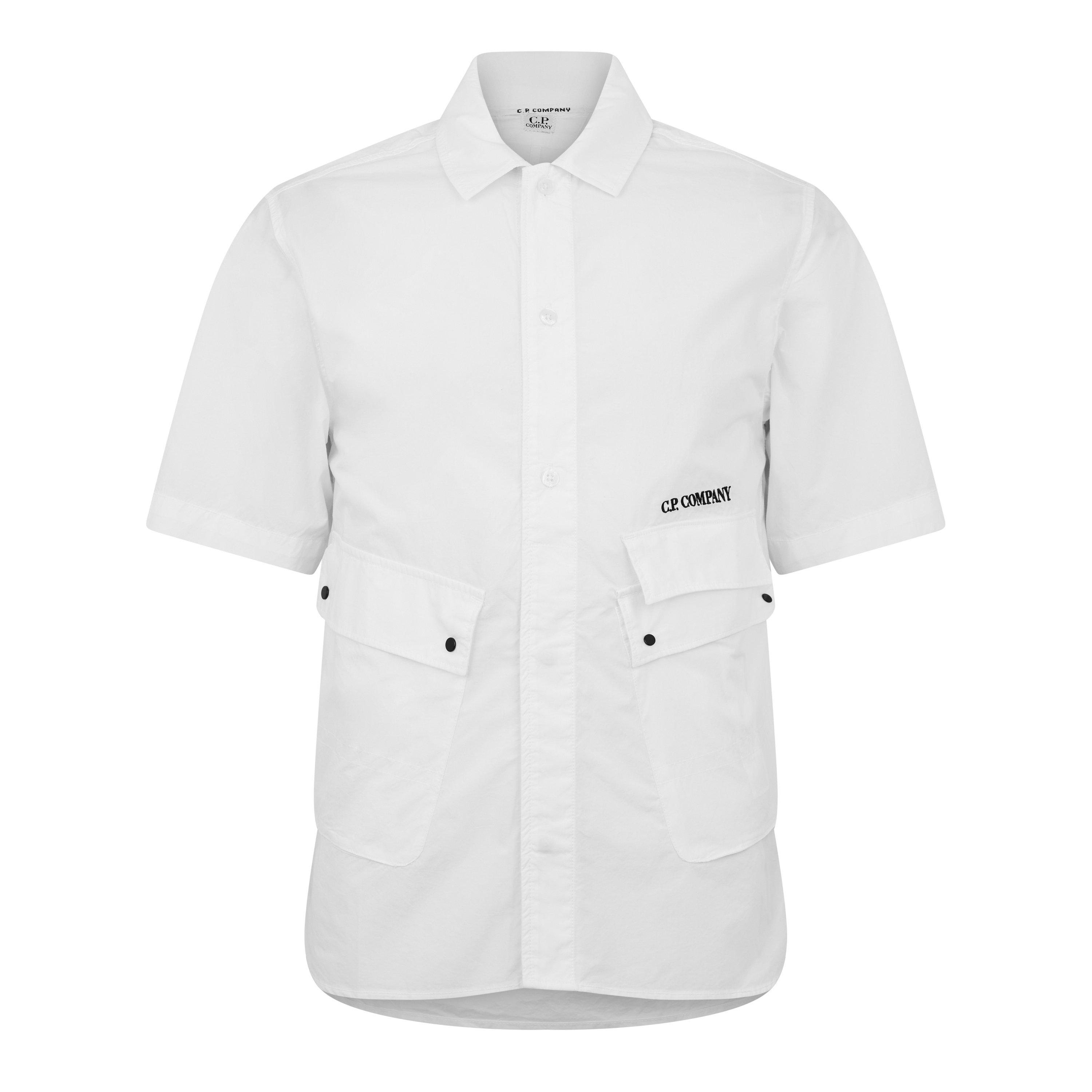 Gauze White 103 - CP Company - Short Sleeve Shirt - 7