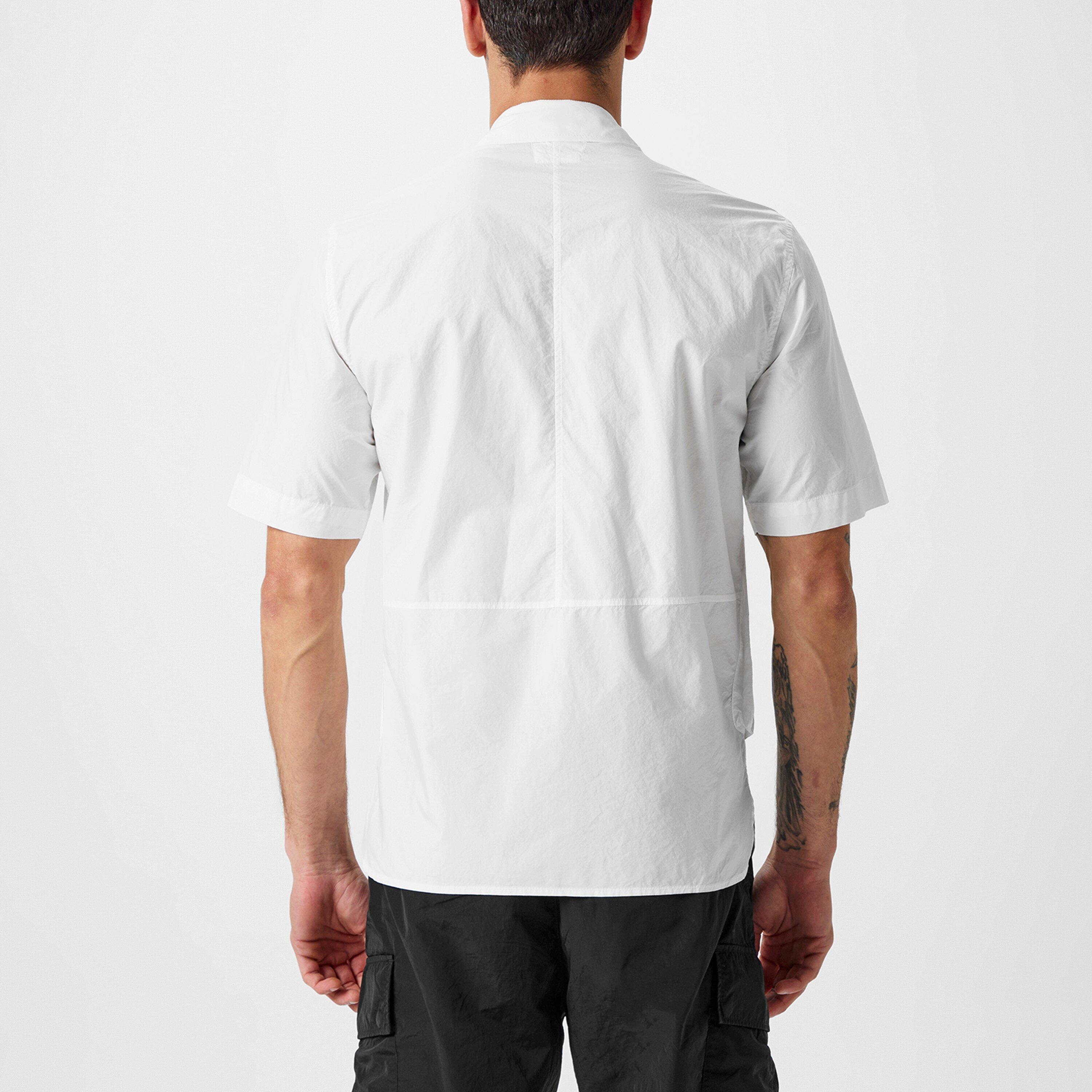Gauze White 103 - CP Company - Short Sleeve Shirt - 4