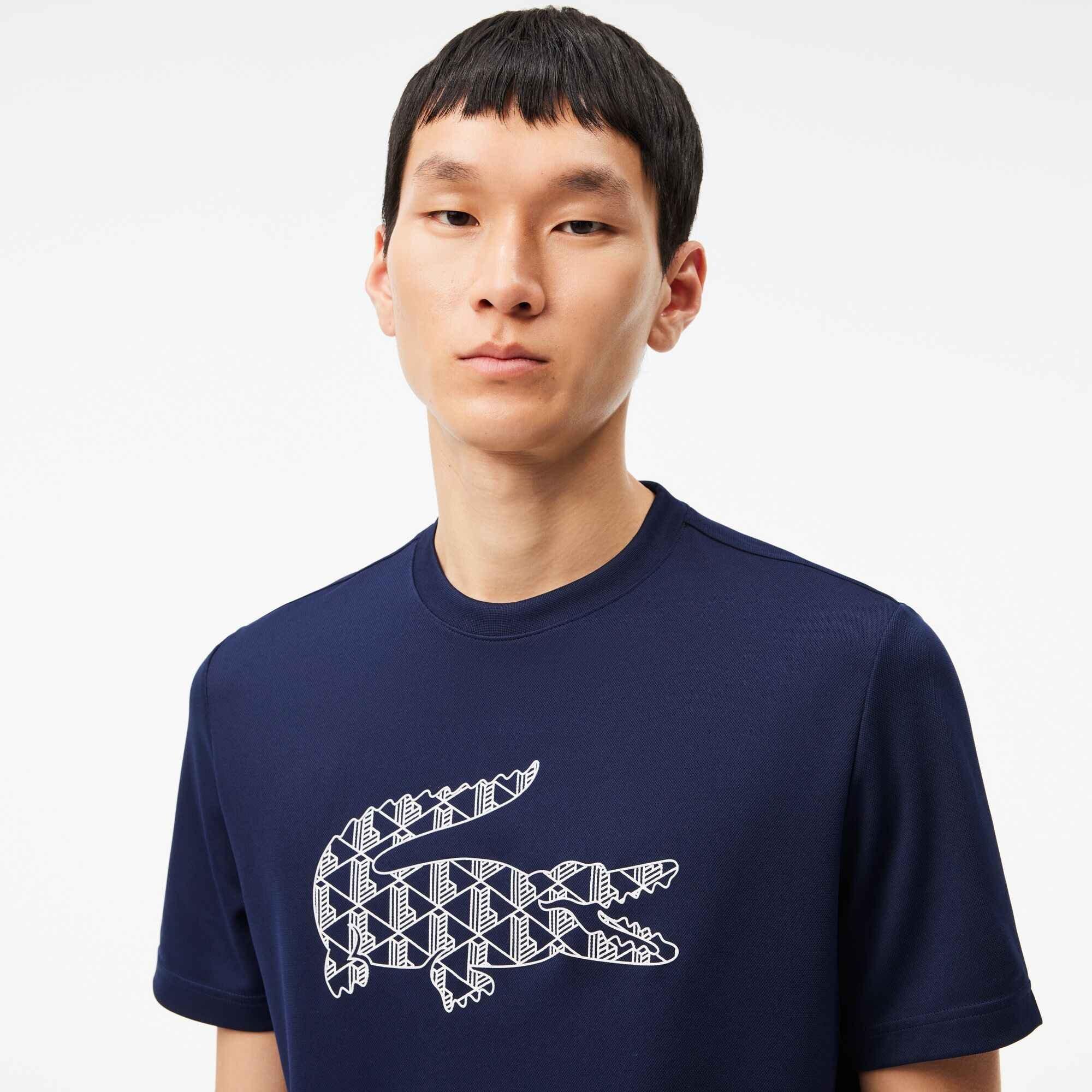 Navy 166 - Lacoste - Croc Performance Crew T-Shirt - 2
