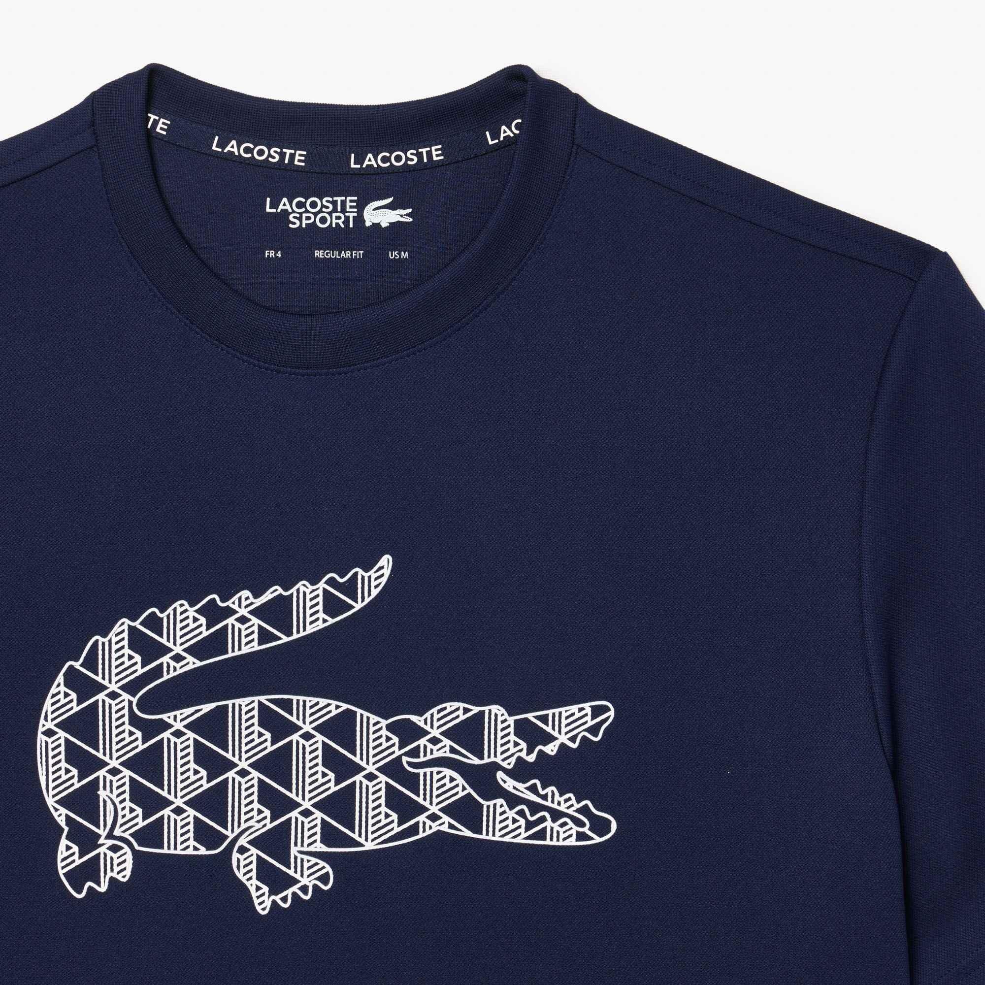 Navy 166 - Lacoste - Croc Performance Crew T-Shirt - 6