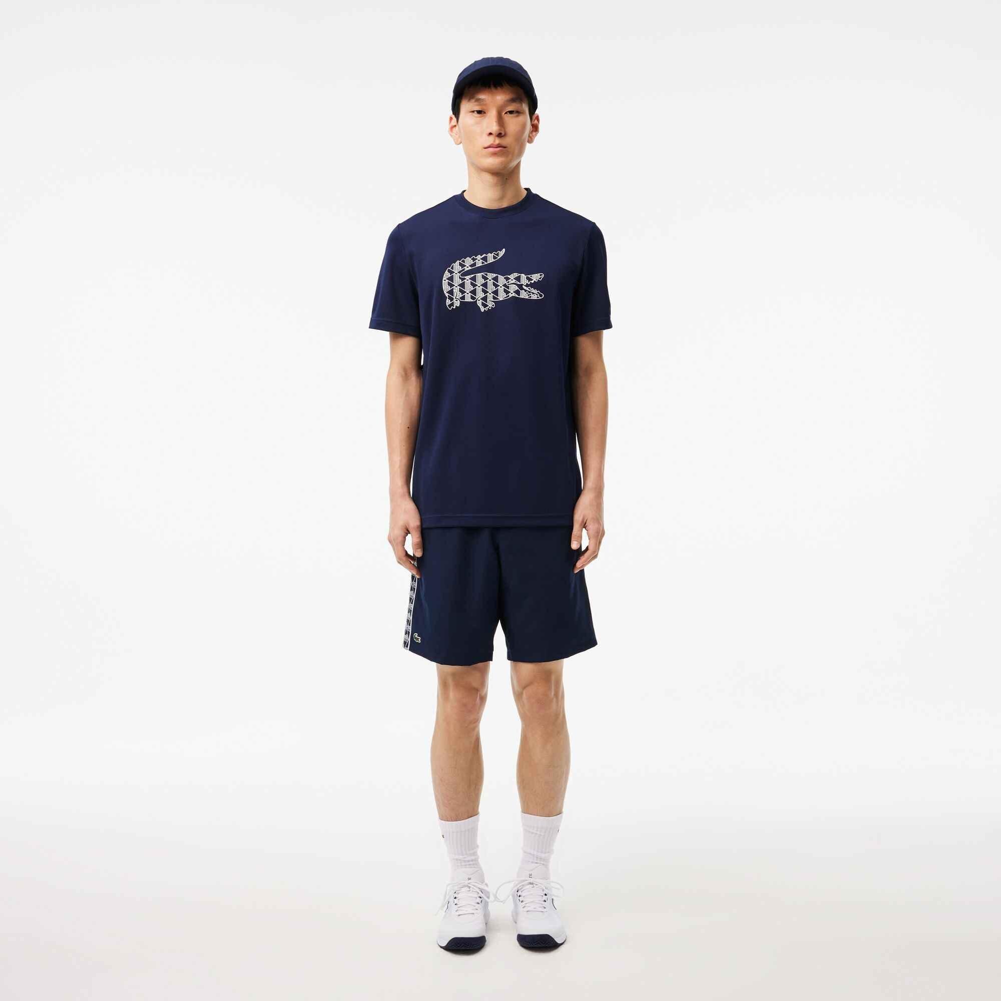 Navy 166 - Lacoste - Croc Performance Crew T-Shirt - 4