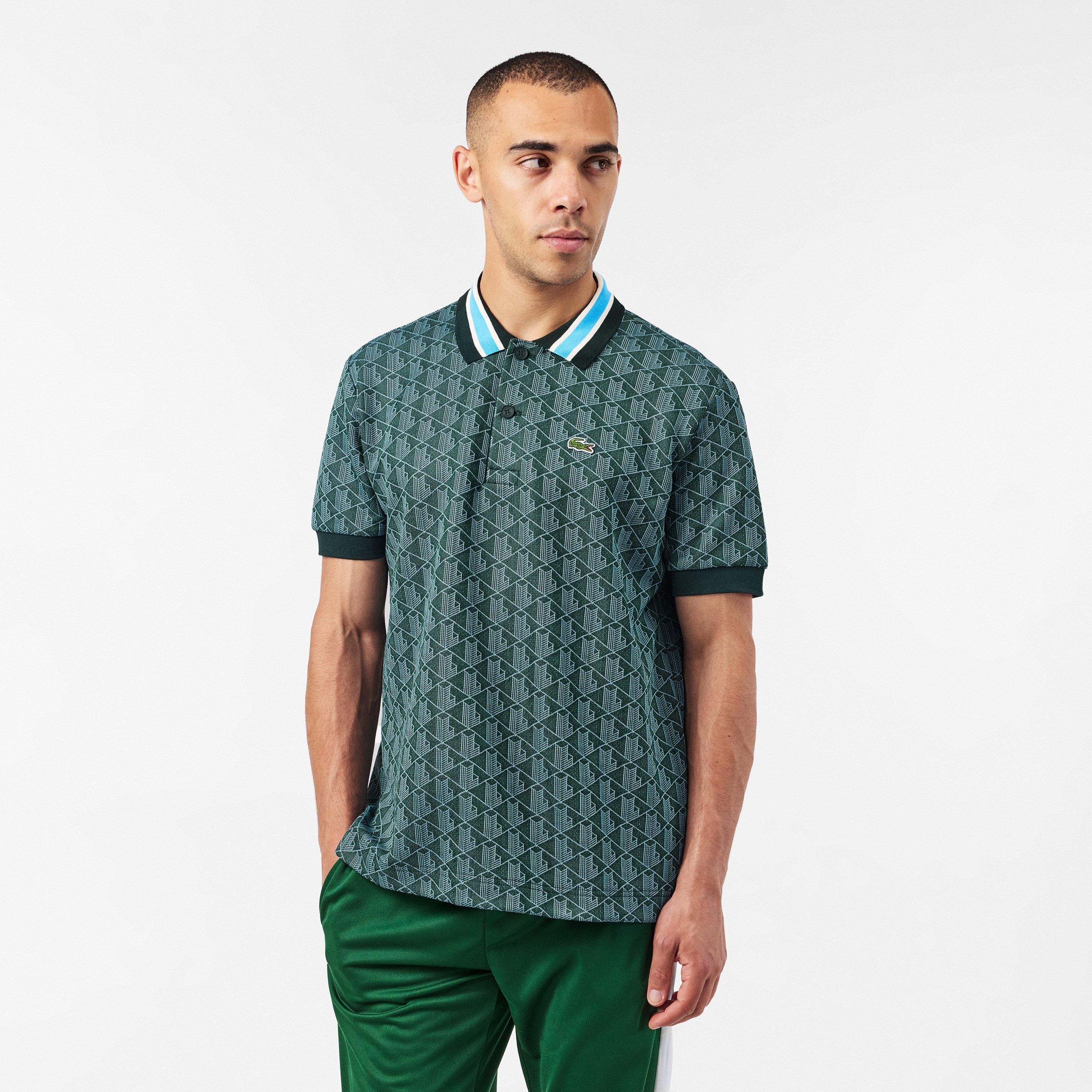 Green/Blue - Lacoste - Men's Logo Short-Sleeve Polo Shirt - 3