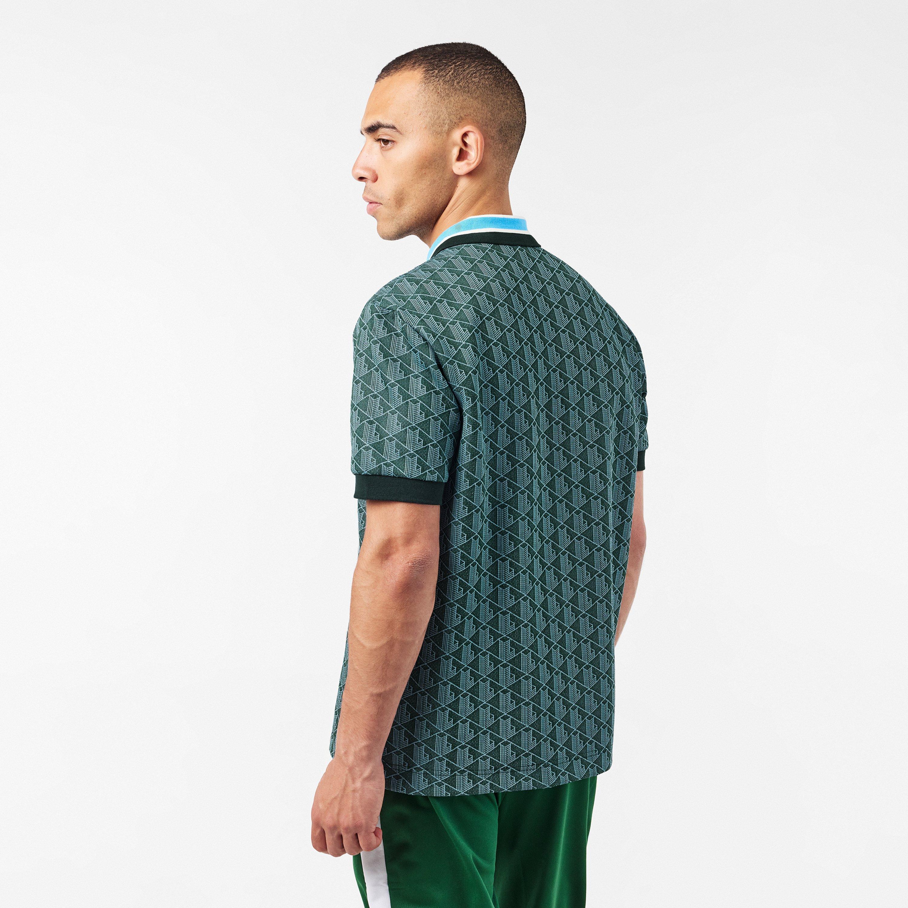 Green/Blue - Lacoste - Men's Logo Short-Sleeve Polo Shirt - 4