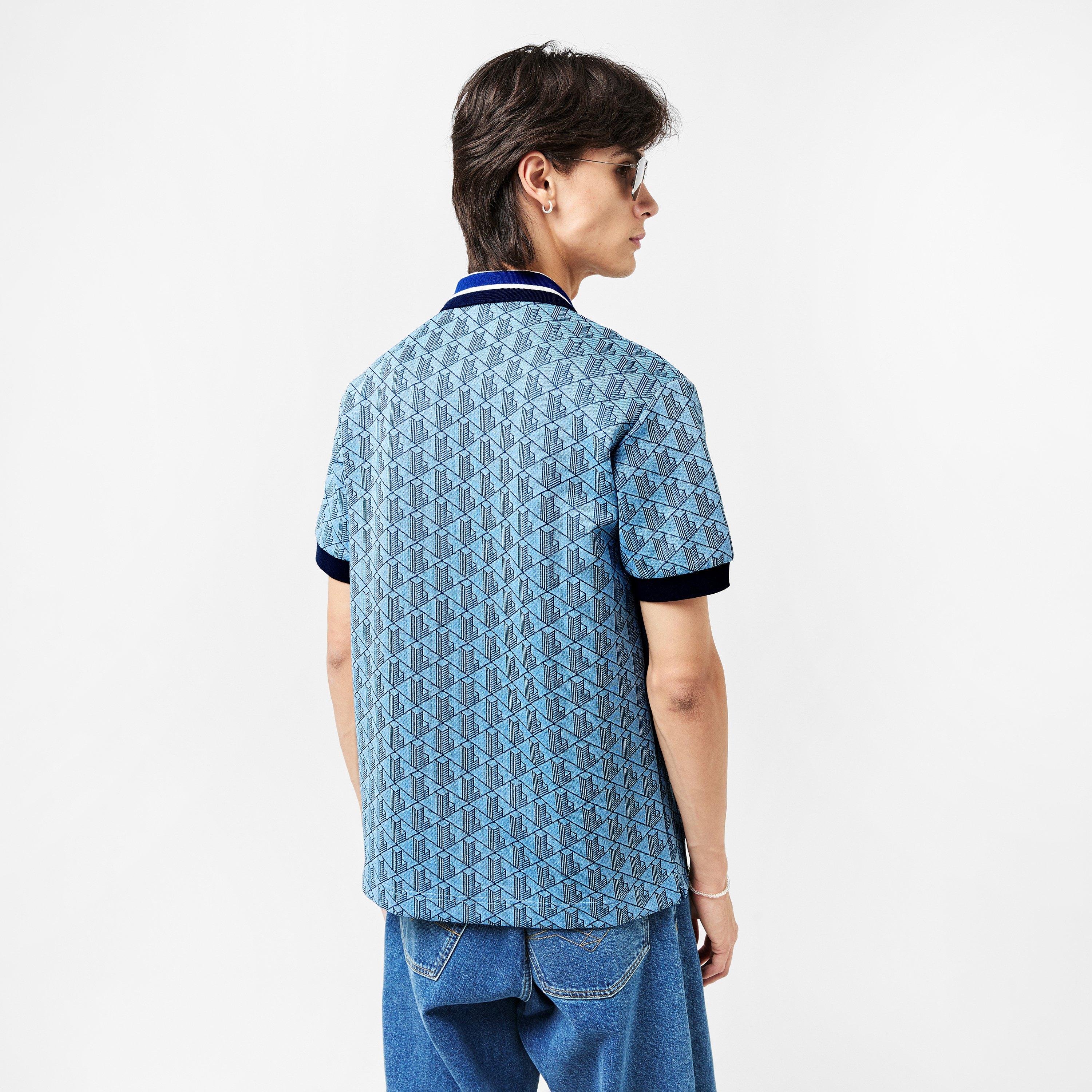 Rill/Globe - Lacoste - Men's Logo Short-Sleeve Polo Shirt - 4