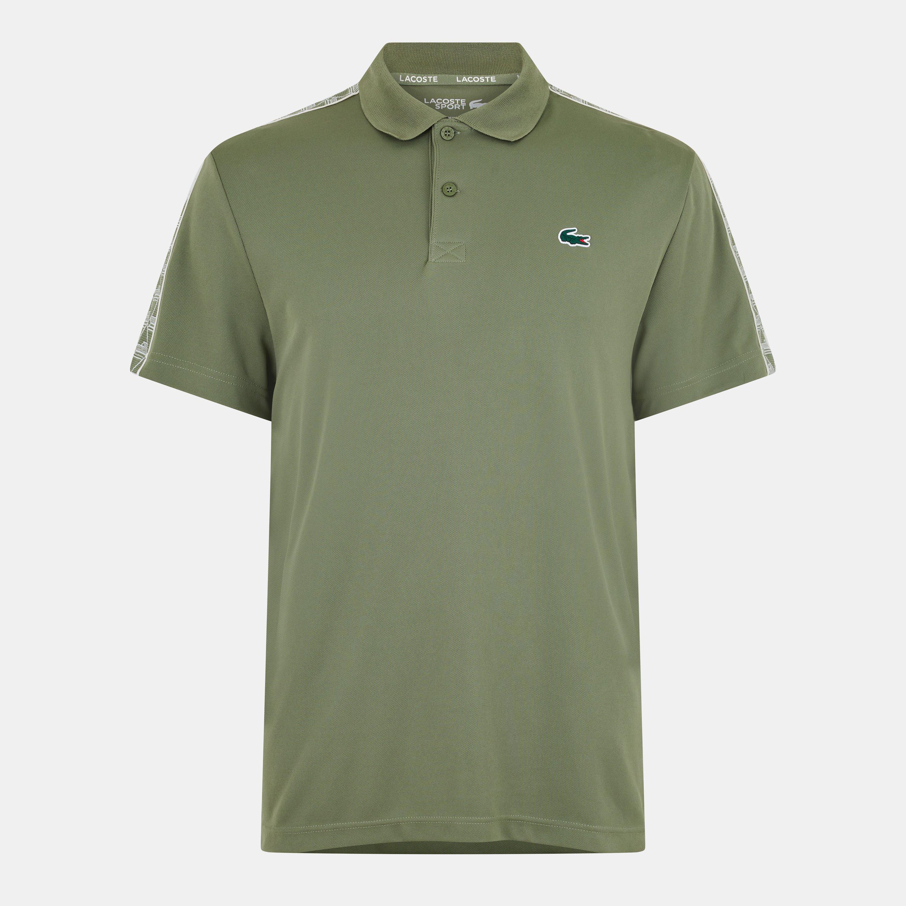Lacoste Men's Khaki Logo Short Sleeve Polo Shirt - XS