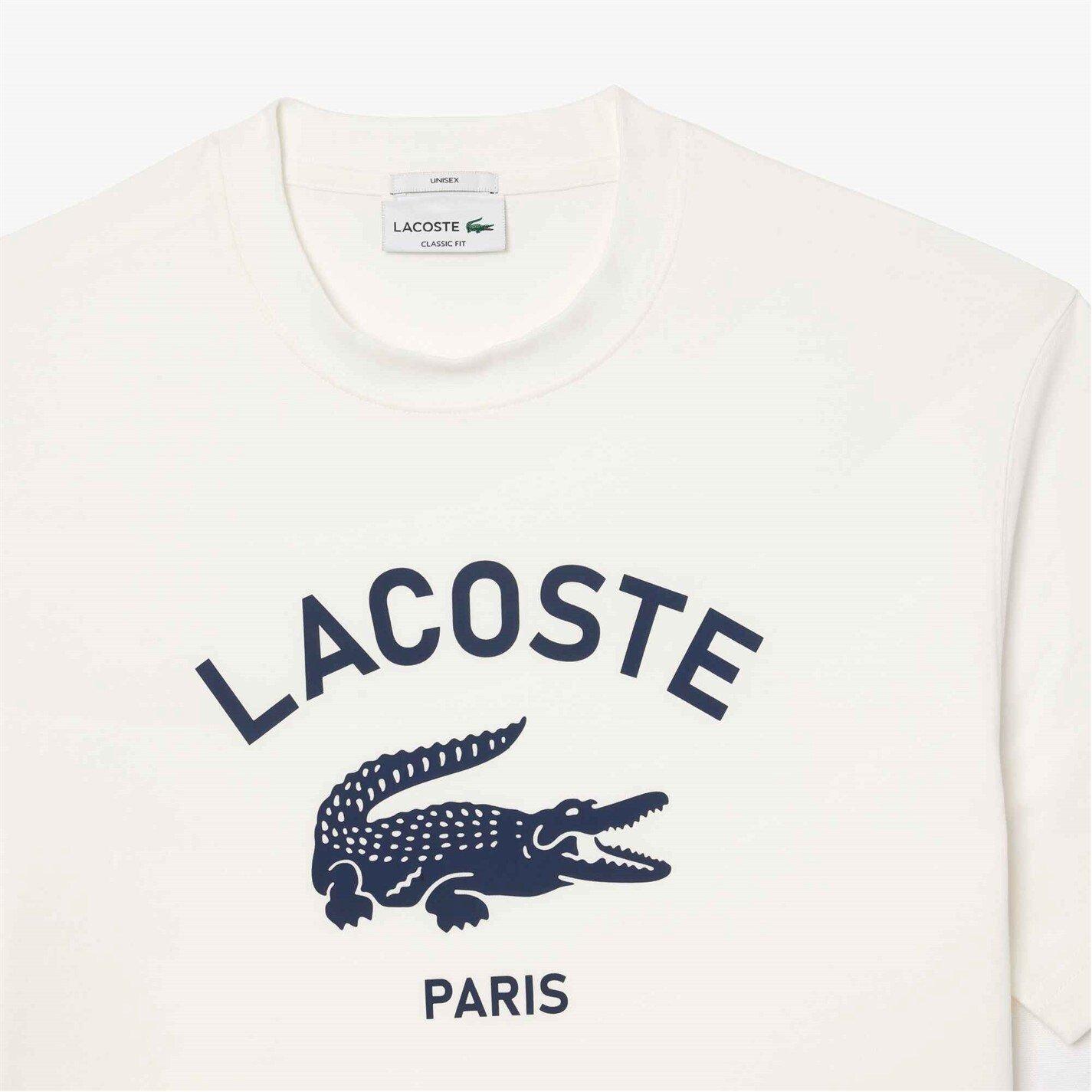 Bianco 70V - Lacoste - Men's Large Logo Short-Sleeve Regular Fit T-Shirt - 7