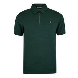 Jack Wills Functional jersey knit polo Brioni shirt with tour inspired left chest branding