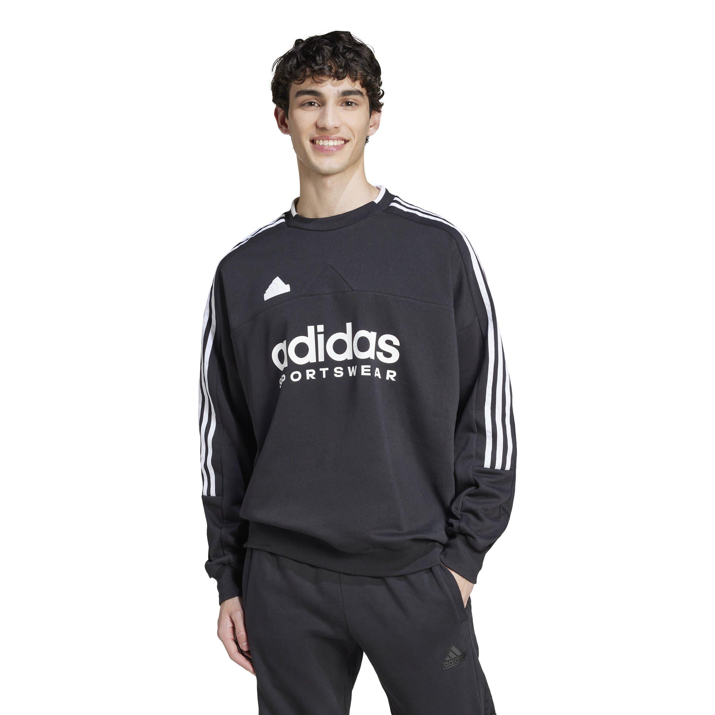 Sort/Hvid - adidas - House of Tiro Fleece Sweatshirt Mens - 2