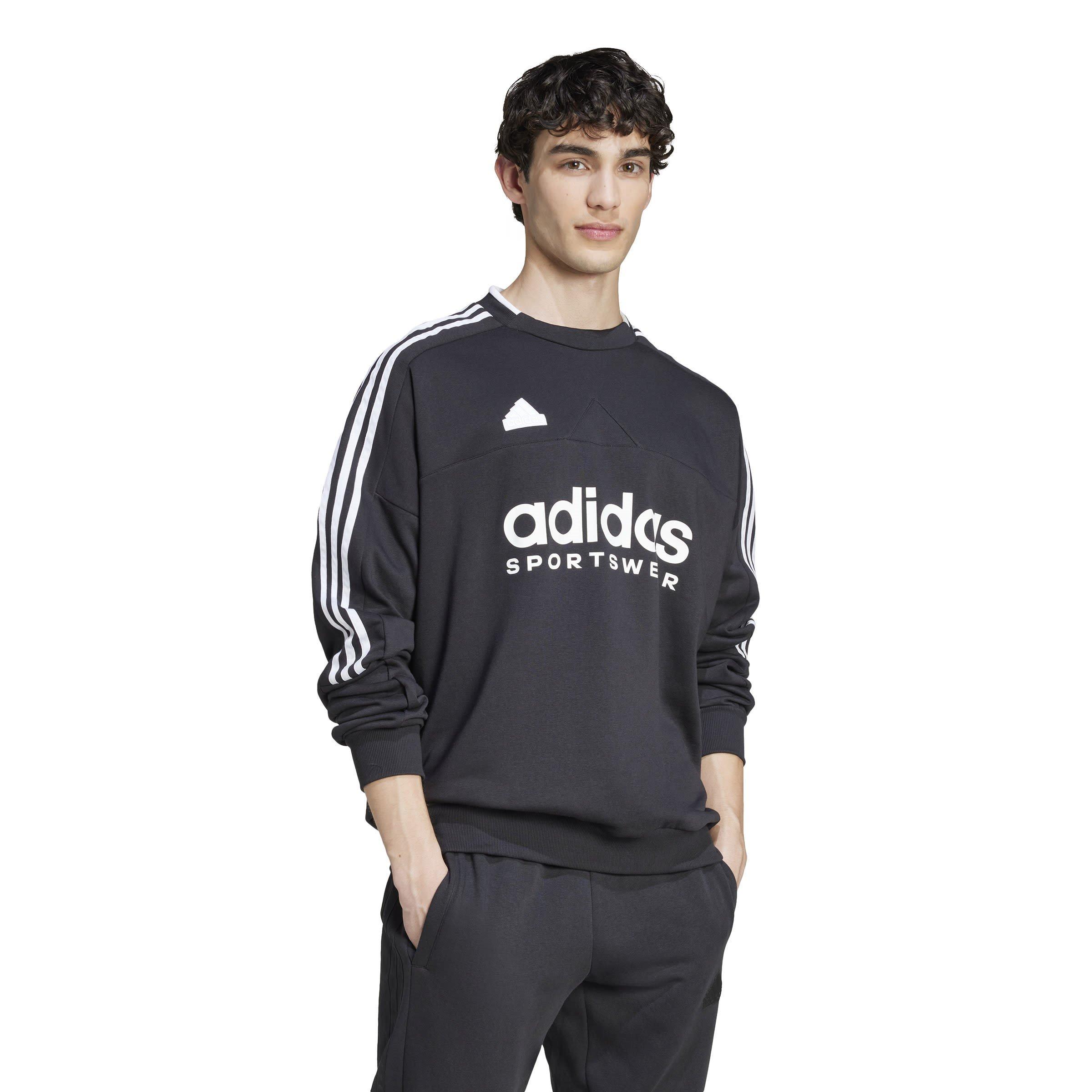 Sort/Hvid - adidas - House of Tiro Fleece Sweatshirt Mens - 4